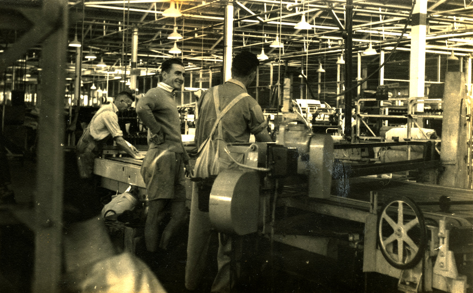 Dunlop, c.1950s; Revelle Jackson working at 'Banner' bias cutter