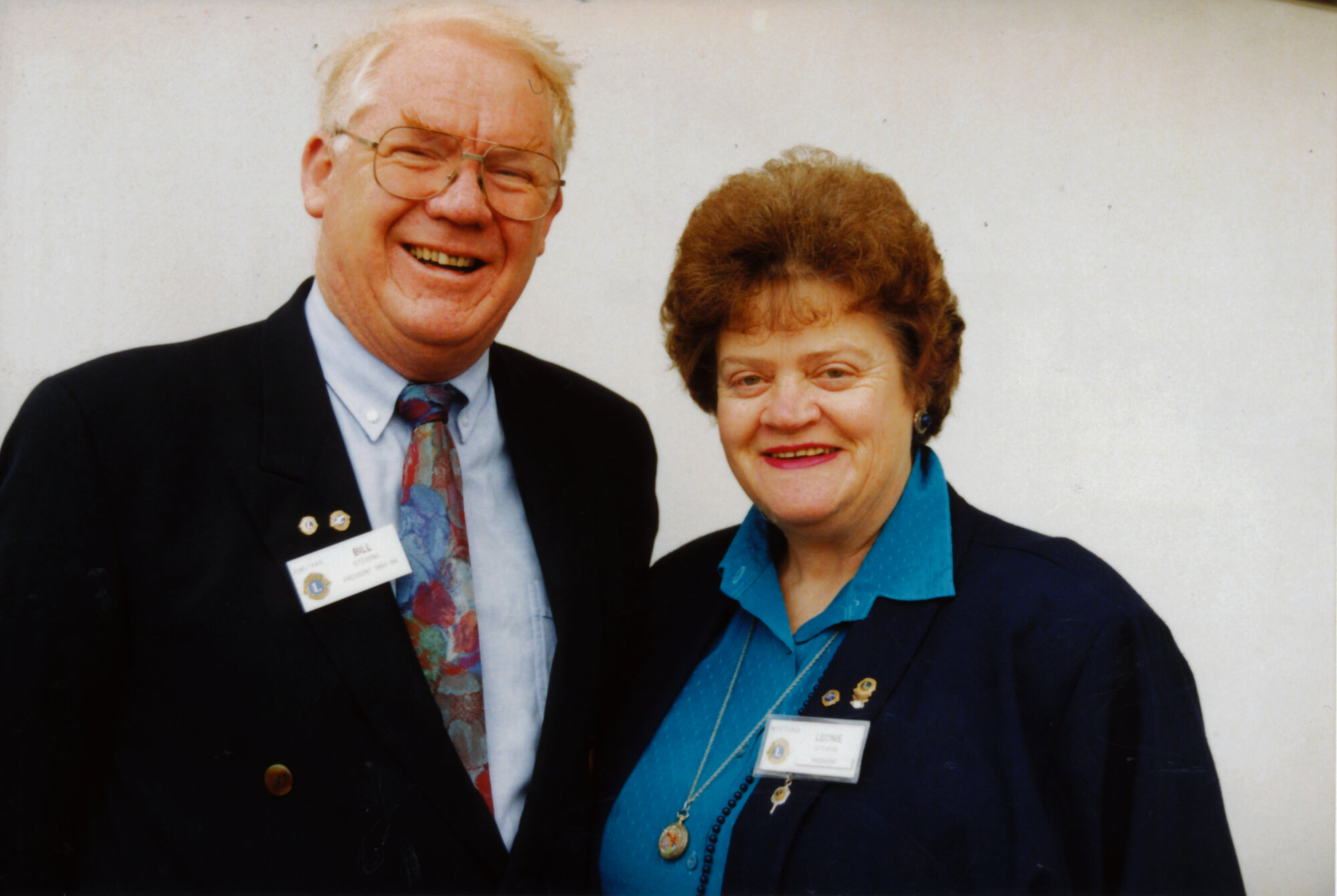 Lions; Leonie Stevens, Heretaunga president; husband Bill immediate past president, Rimutaka.