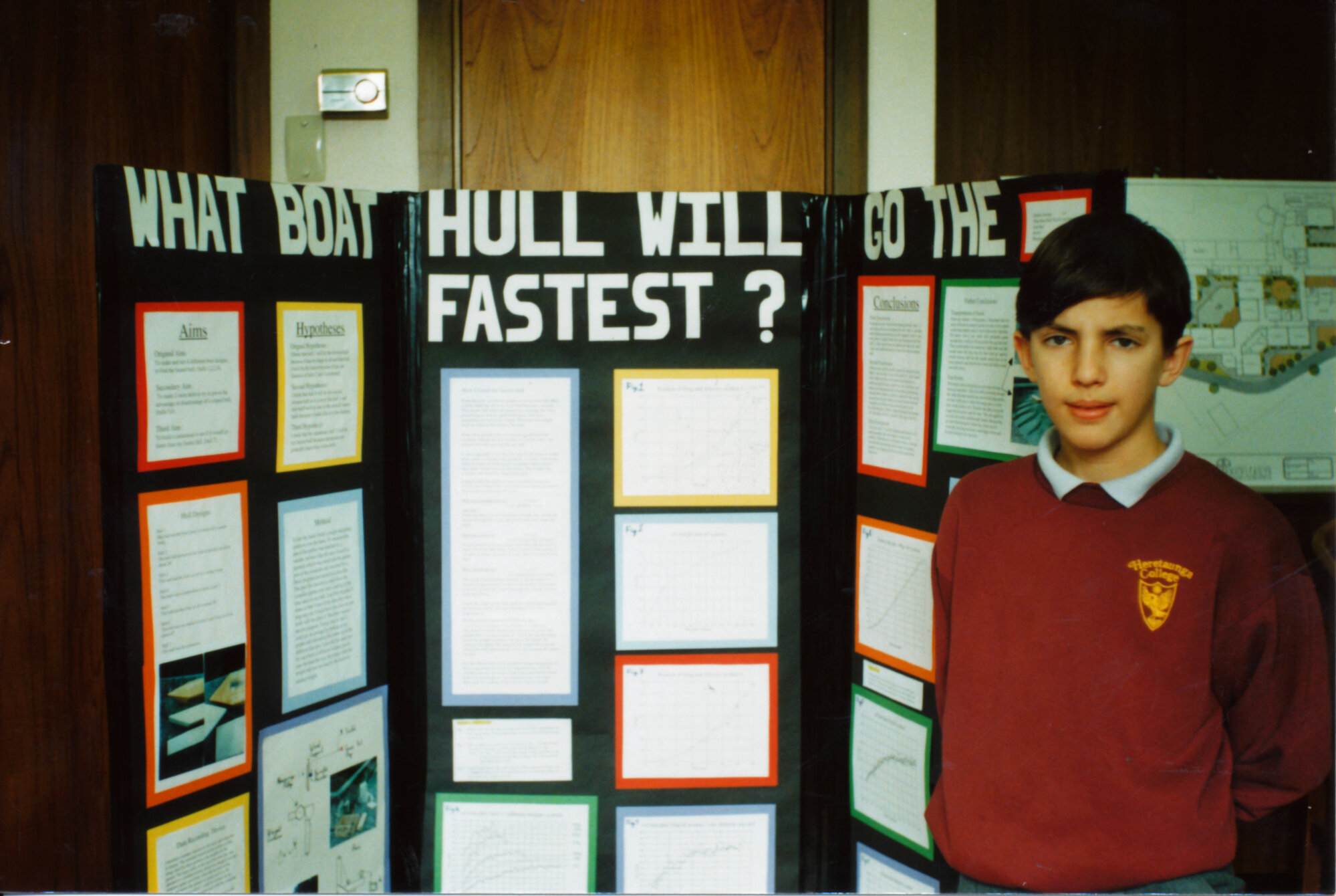 Wellington Science Fair; Paul Barr, Heretaunga College; first prize, Experimental Physical Sciences and Mathematics.