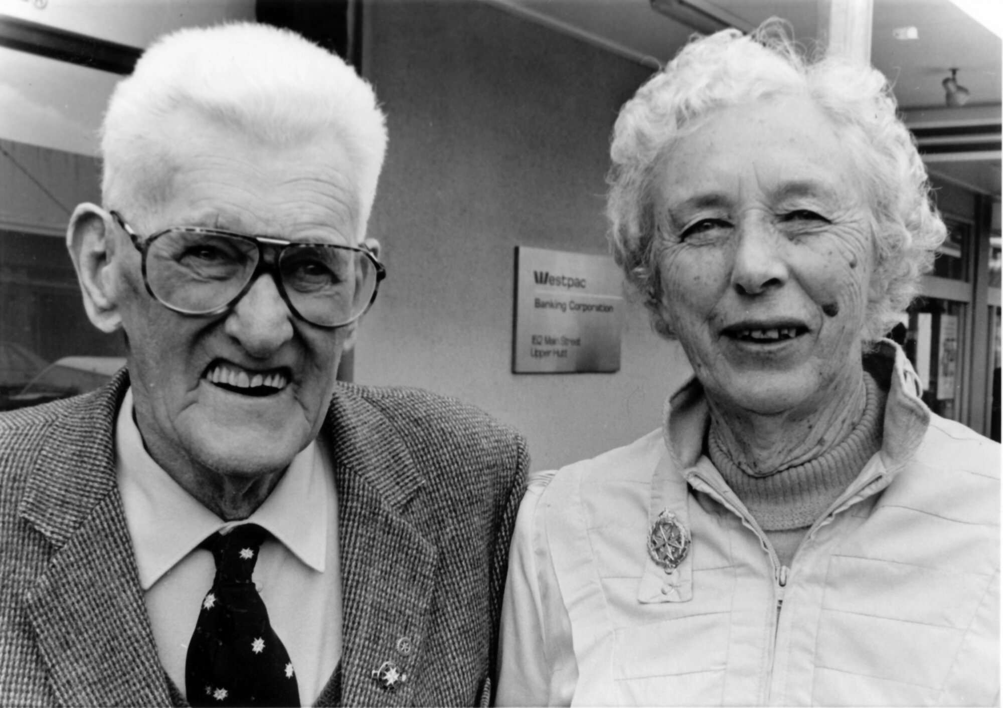 Ted Menzies and Nan Marsh; St John Ambulance stalwarts