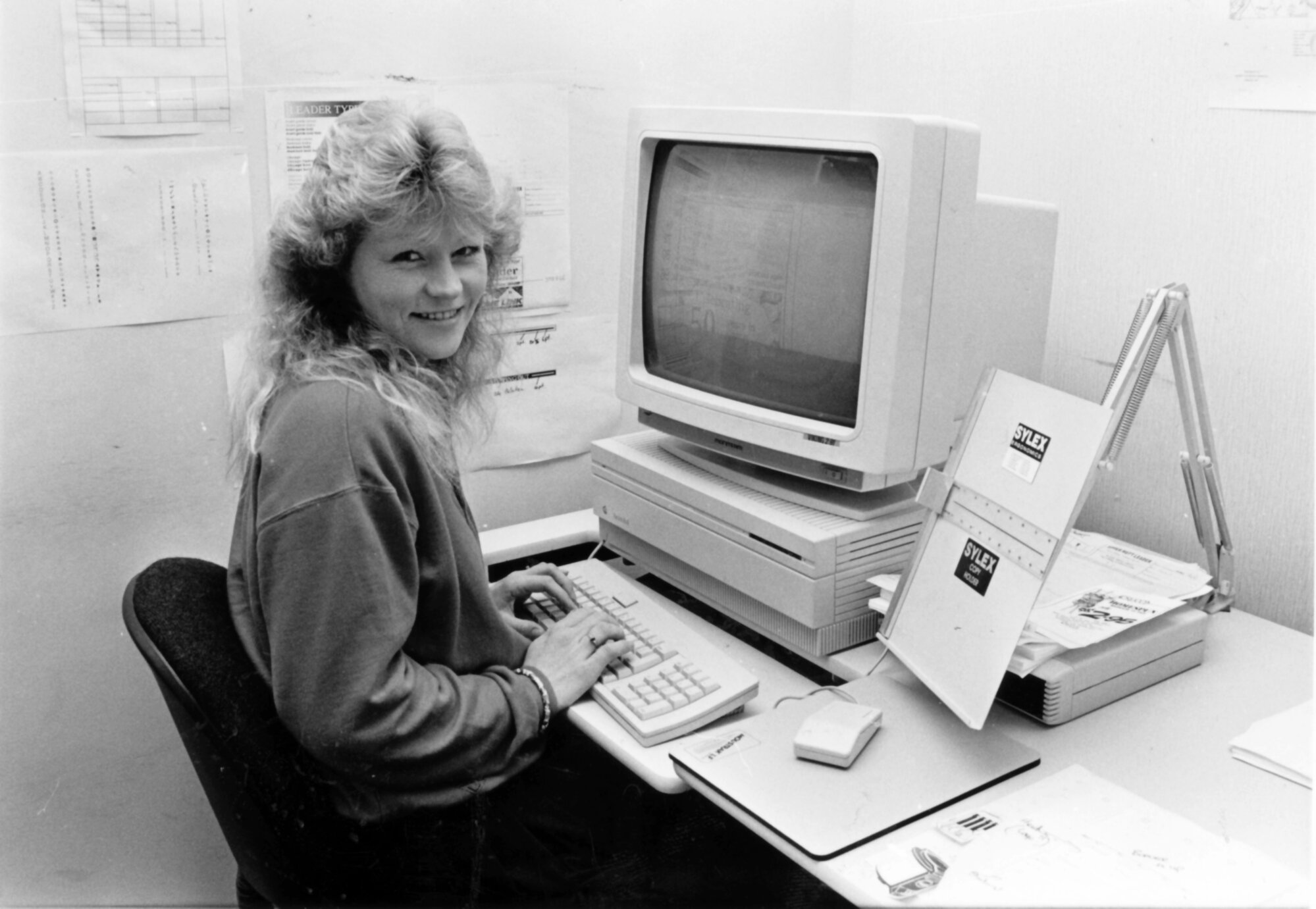 Upper Hutt Leader staff; typesetter Carol Gibbs.