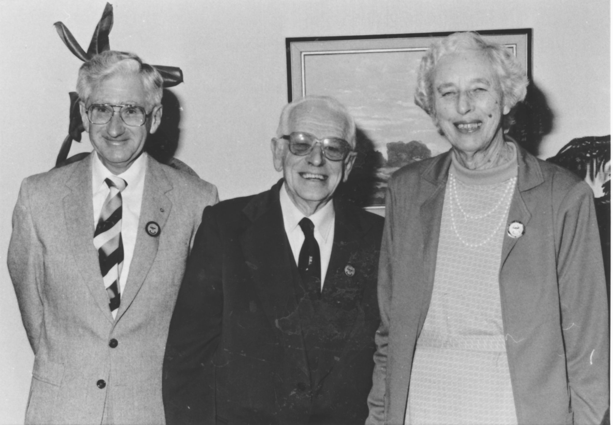 Civic awards 1989; Eddie Just, Eric and Nan(cie) Marsh.