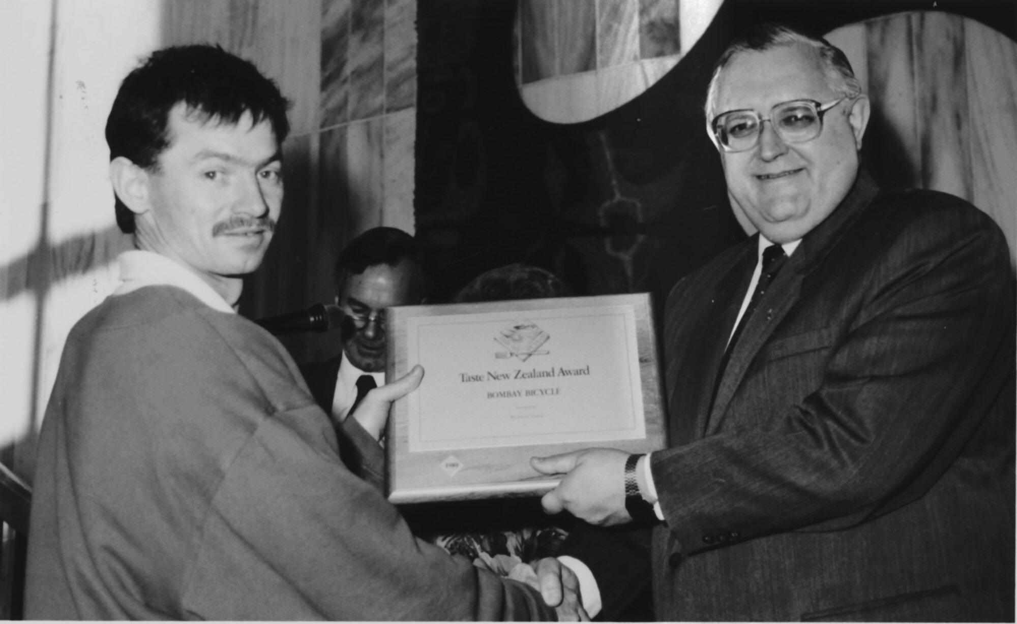 Bombay Bicycle Bar &amp; Restaurant, 226 Main Street; owner Mark Collins receives Taste New Zealand award