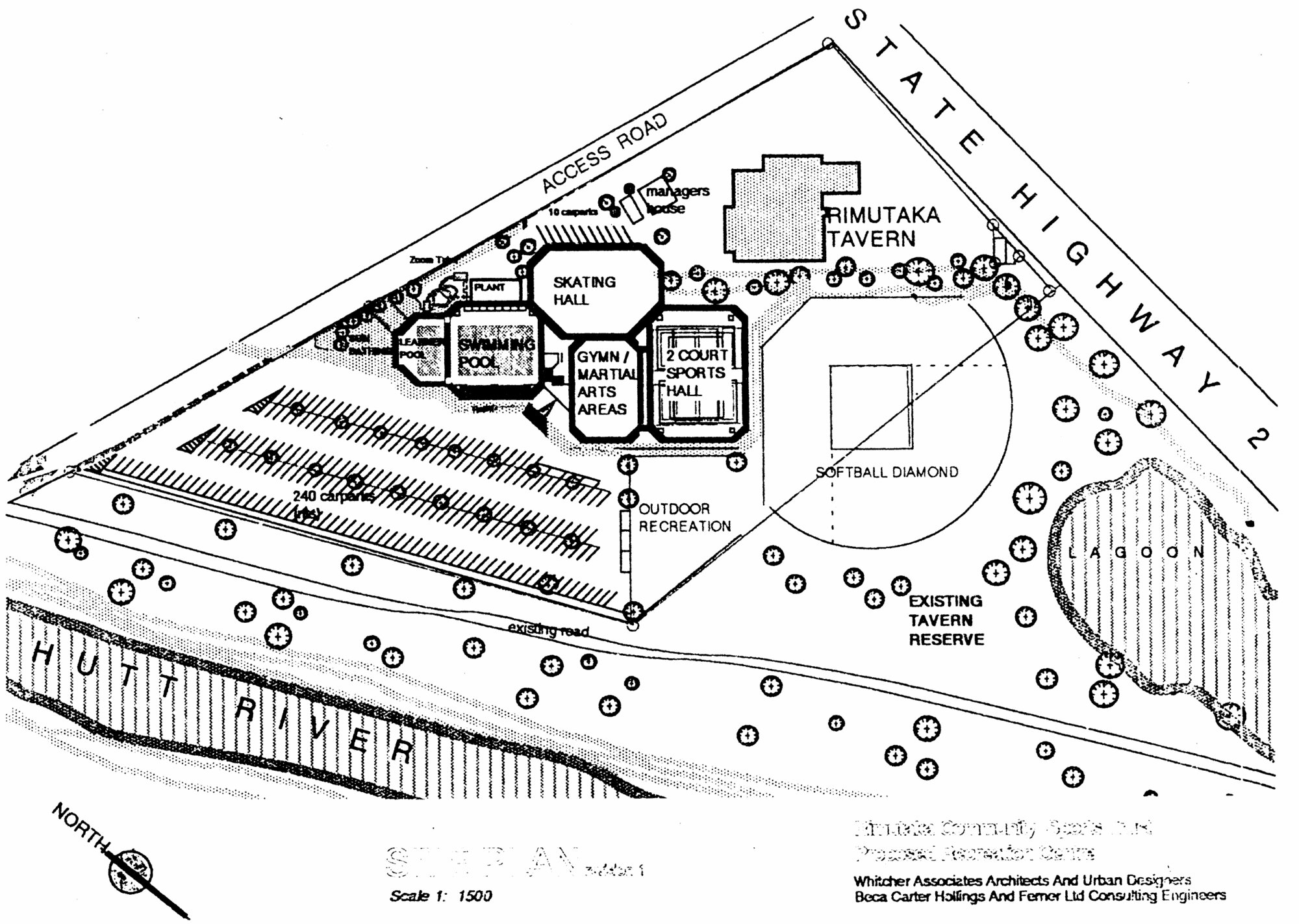Rimutaka Community Sports Trust; proposed sports centre; site plan