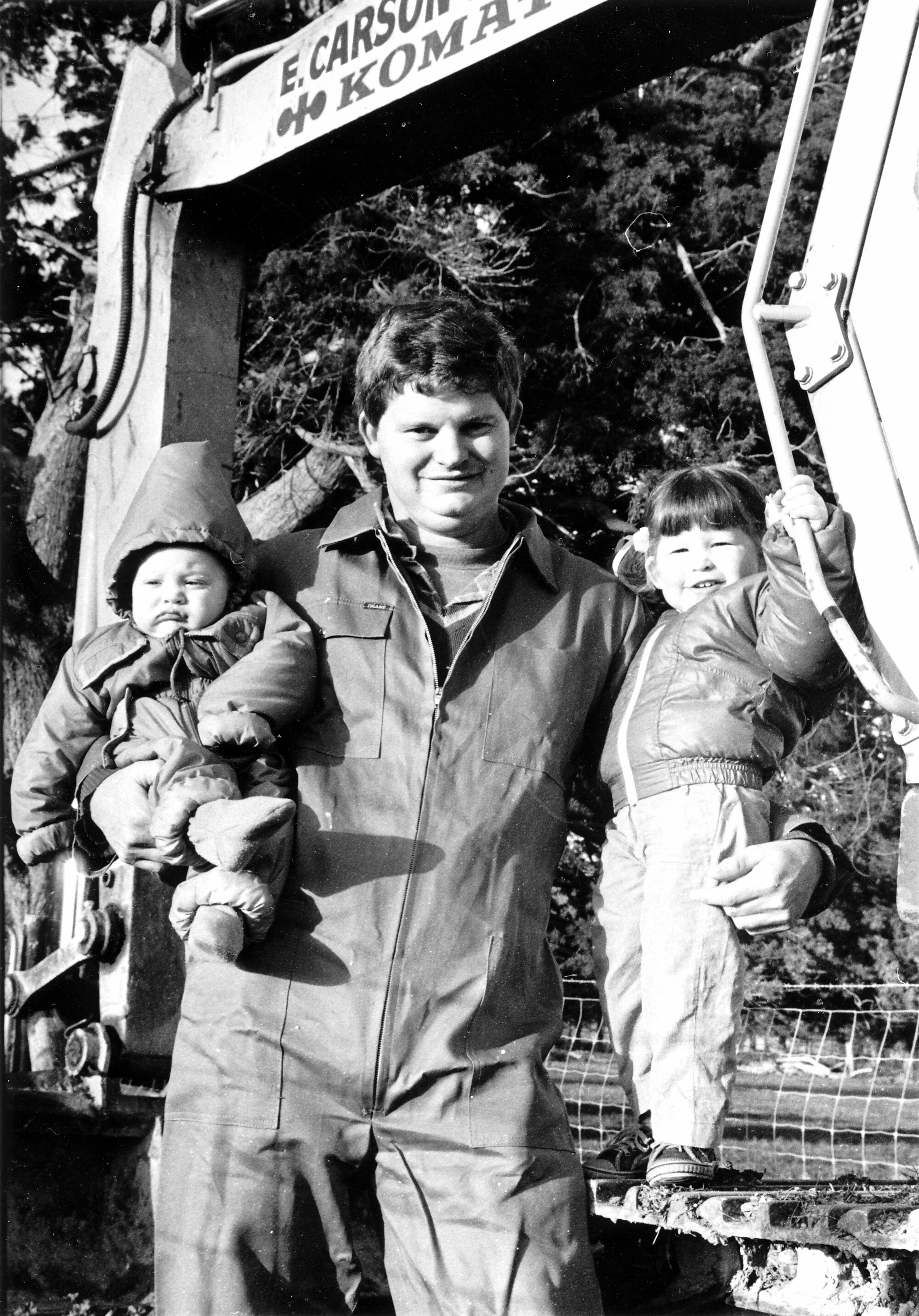 Michael Carson; Parents Centre 'Father of the Year' nominee with Thomas, 7-1/2 months, Stephanie, 2-1/2.