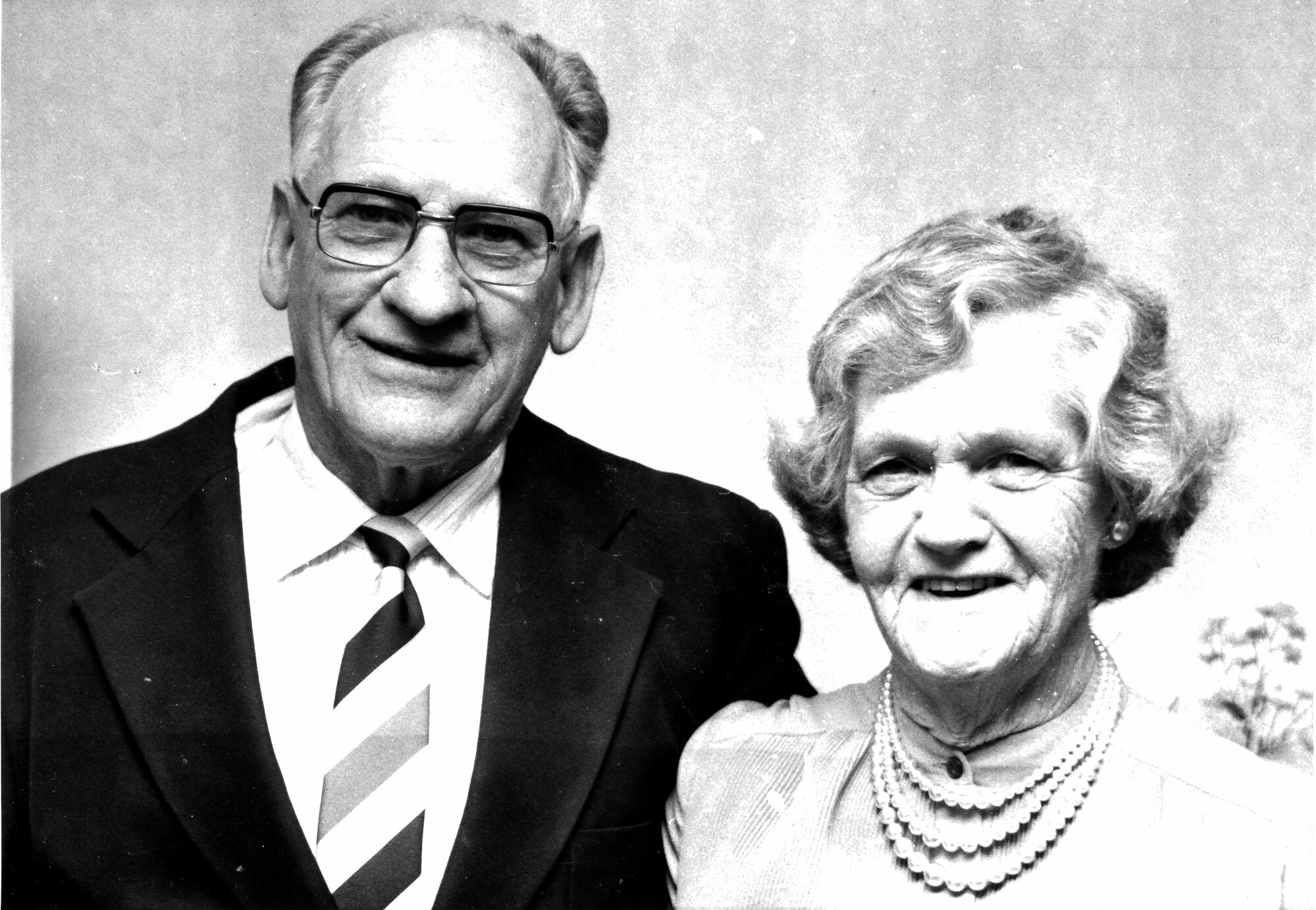 Owen and Edna Rees; golden wedding.