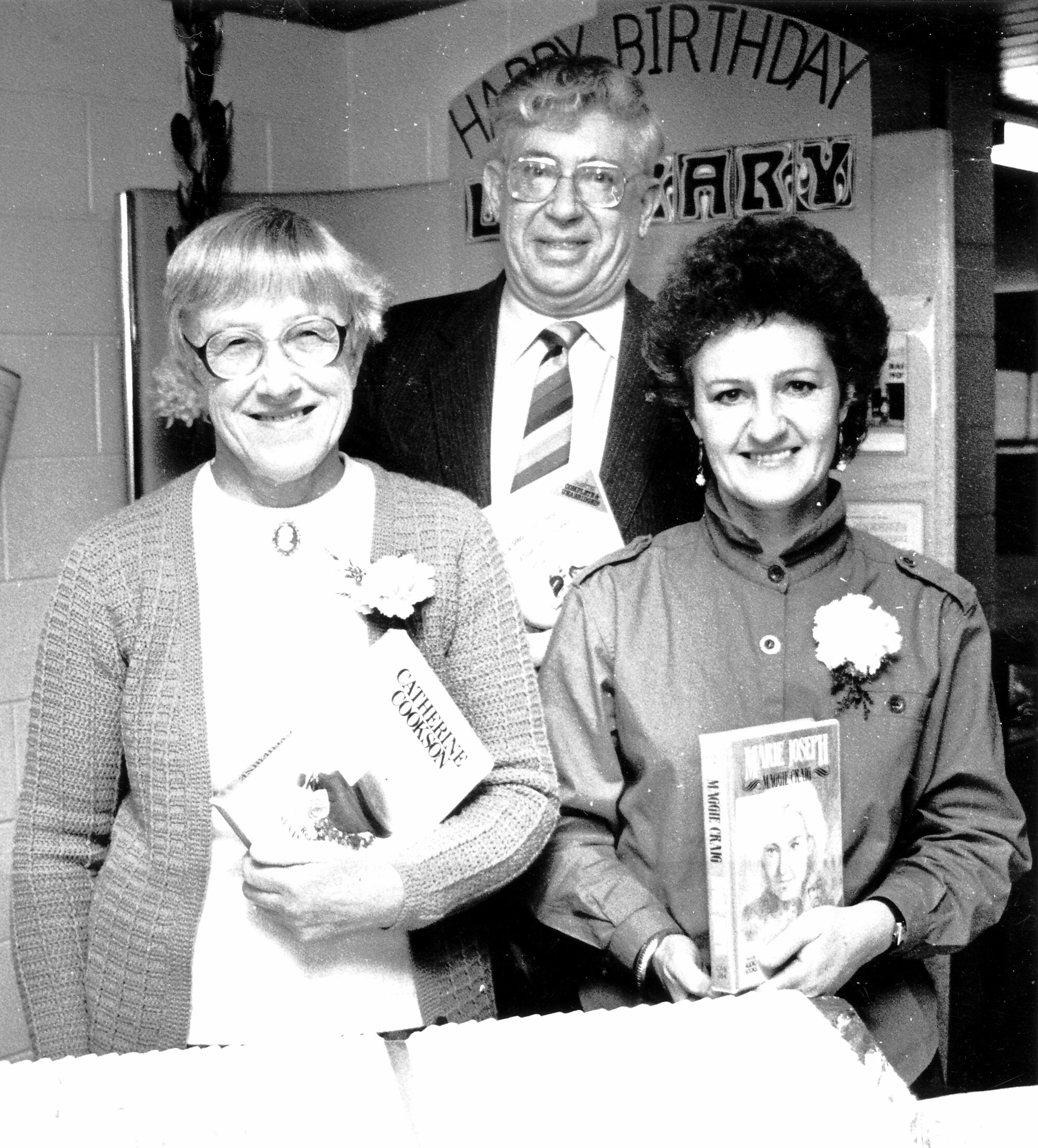 Library; tenth anniversary of move into Fergusson Drive building.