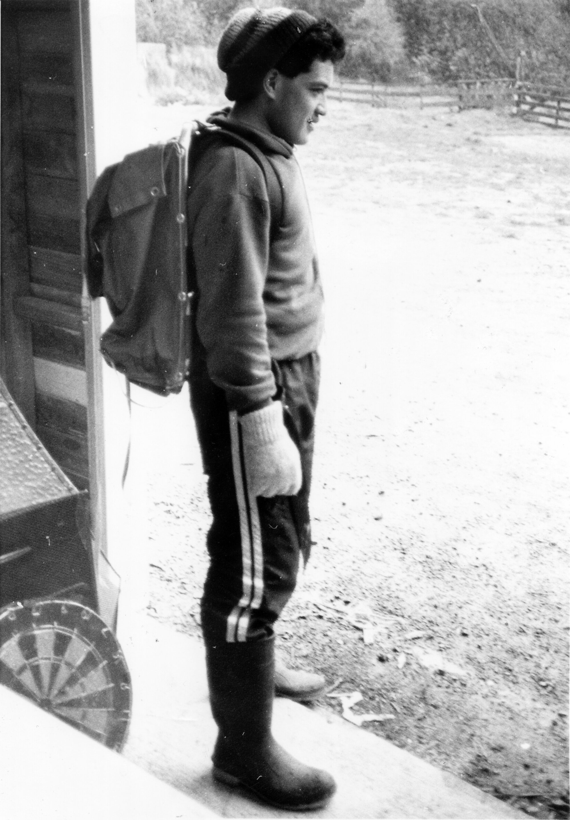 Shane Hallet, ACTS trainee, ready for a week-long tramp.