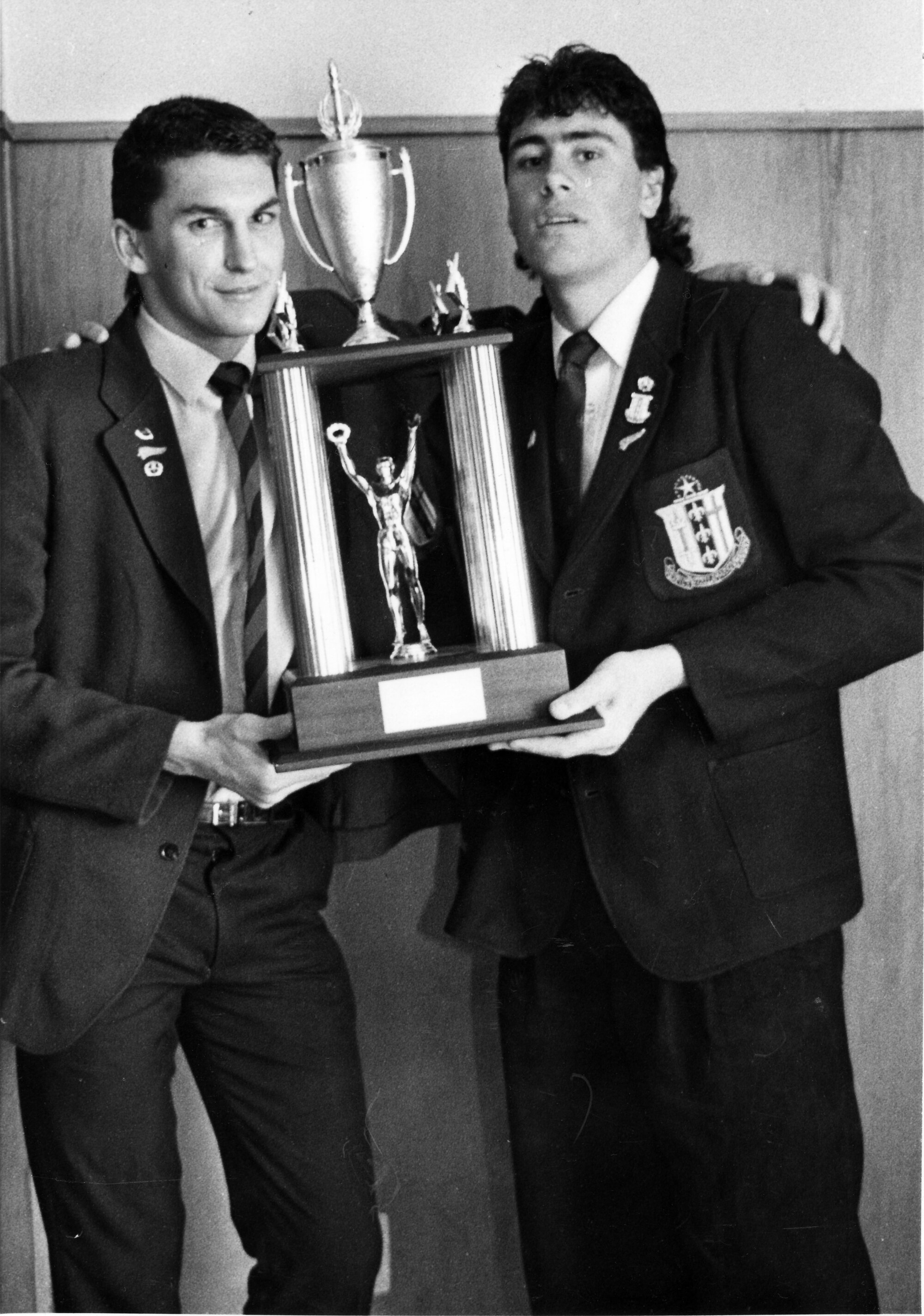 St Bernard's College, Lower Hutt; Paul Donovan and Michael Robinson; joint sportsmen of the year.