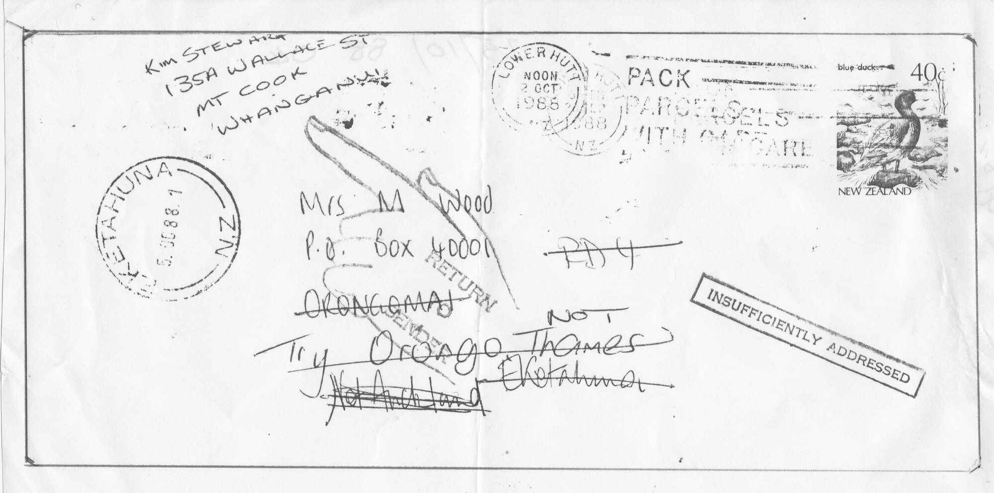 Letter with a long history; posted on September 28, 1988