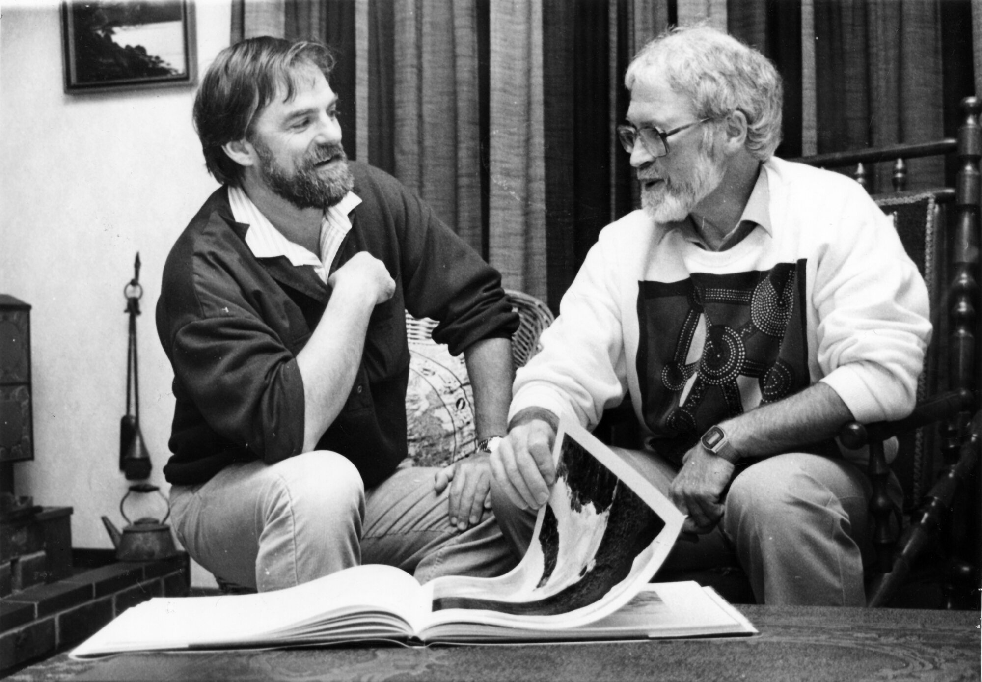 Photographer Lloyd Homer and writer Les Molloy with their book 'The Fold of the Land'.