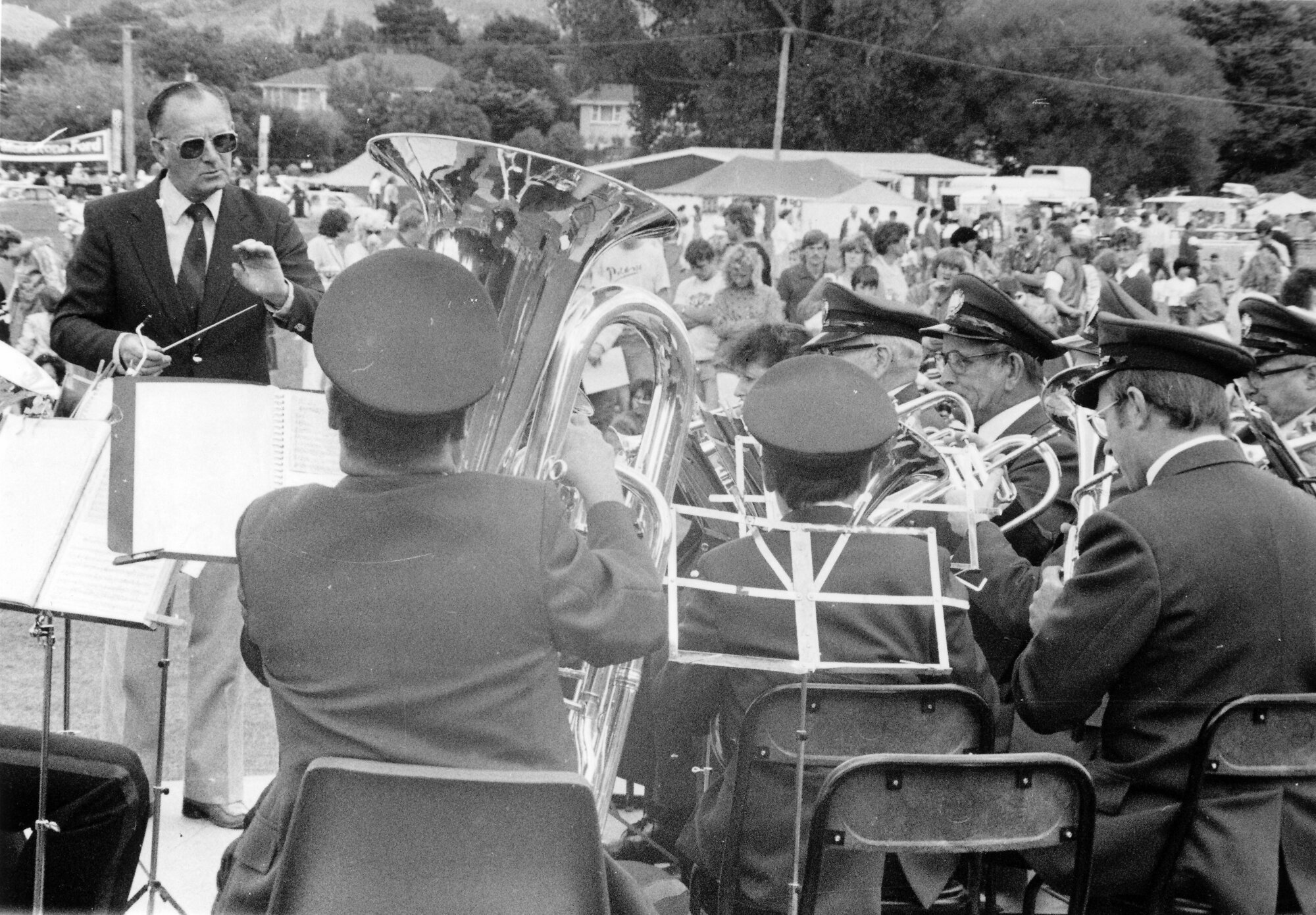 Municipal Band conducted by Ed Warne during Summer Carnival.
