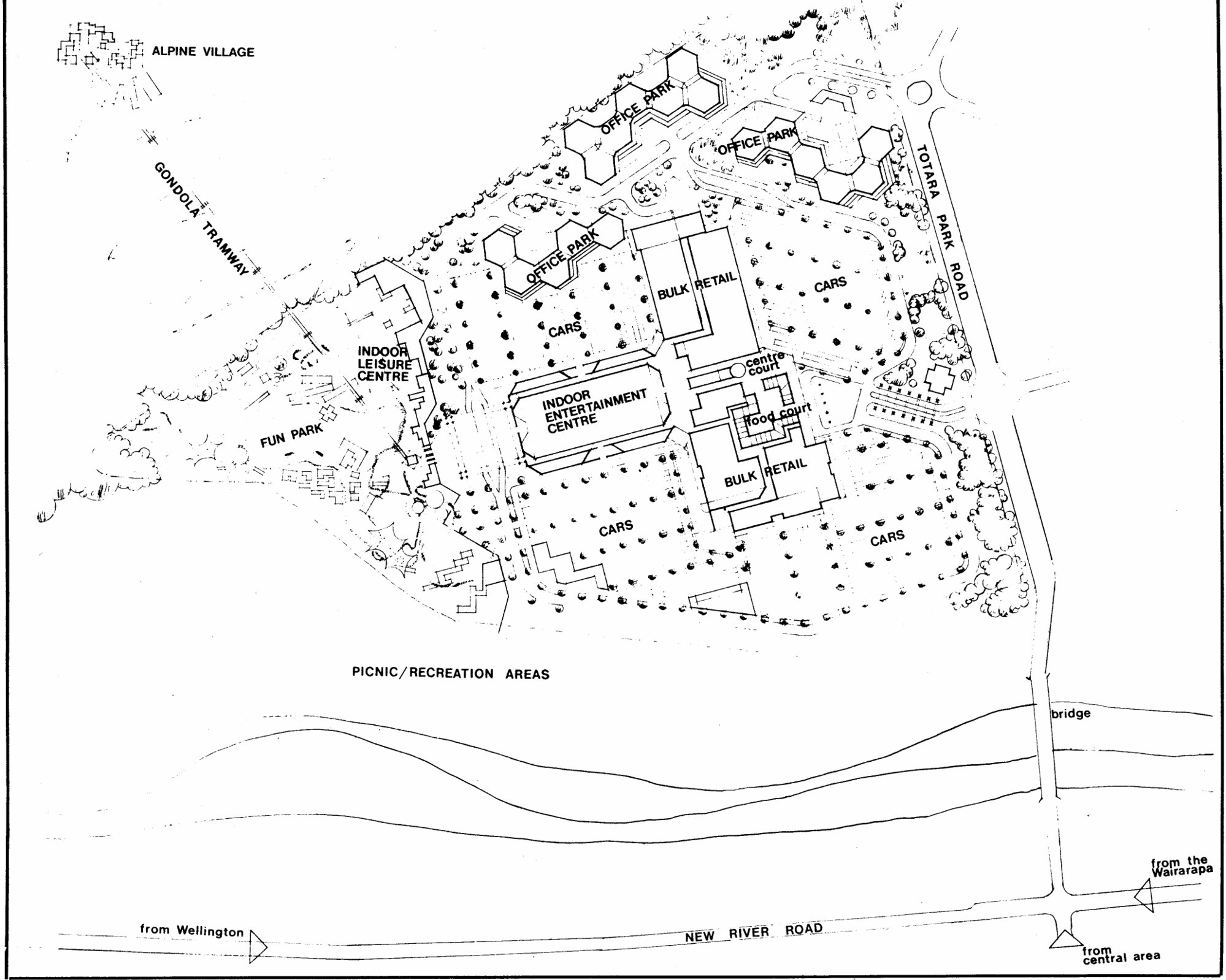 Totara Park; proposed 'enterprise zone, west of Totara Park Road.