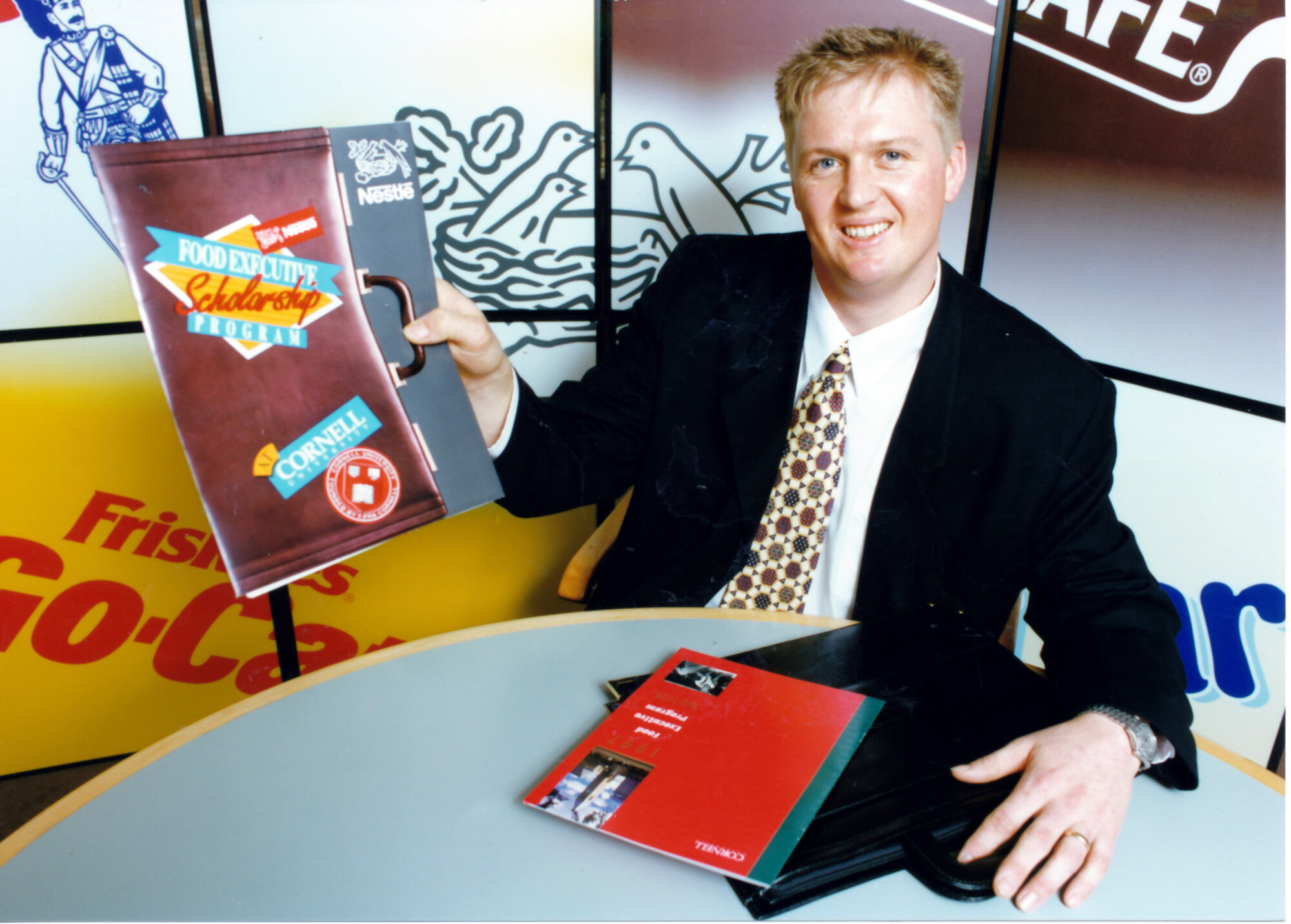 John Kelly, of Pak'n Save, wins first Nestle New Zealand Food Executive Scholarship.