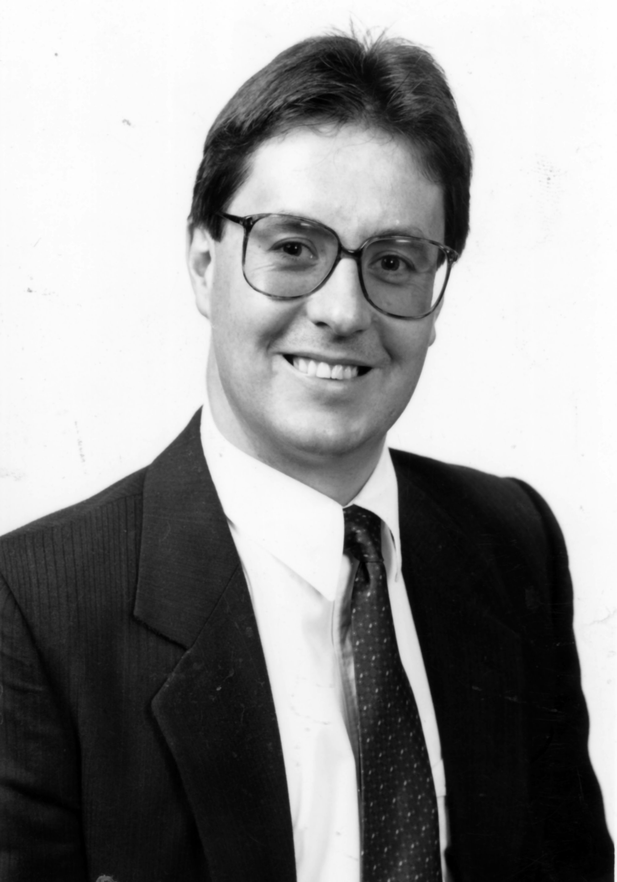 Hazelwoods; image of Michael Gibbs, used around 1990.