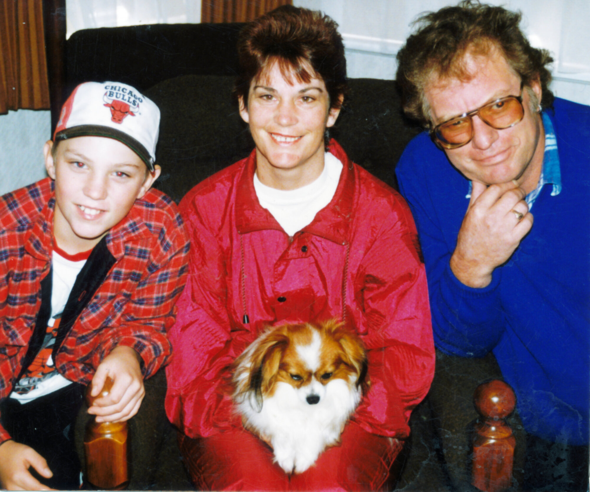 Michelle Walker, liver translant recipient, with son Daniel and partner David.
