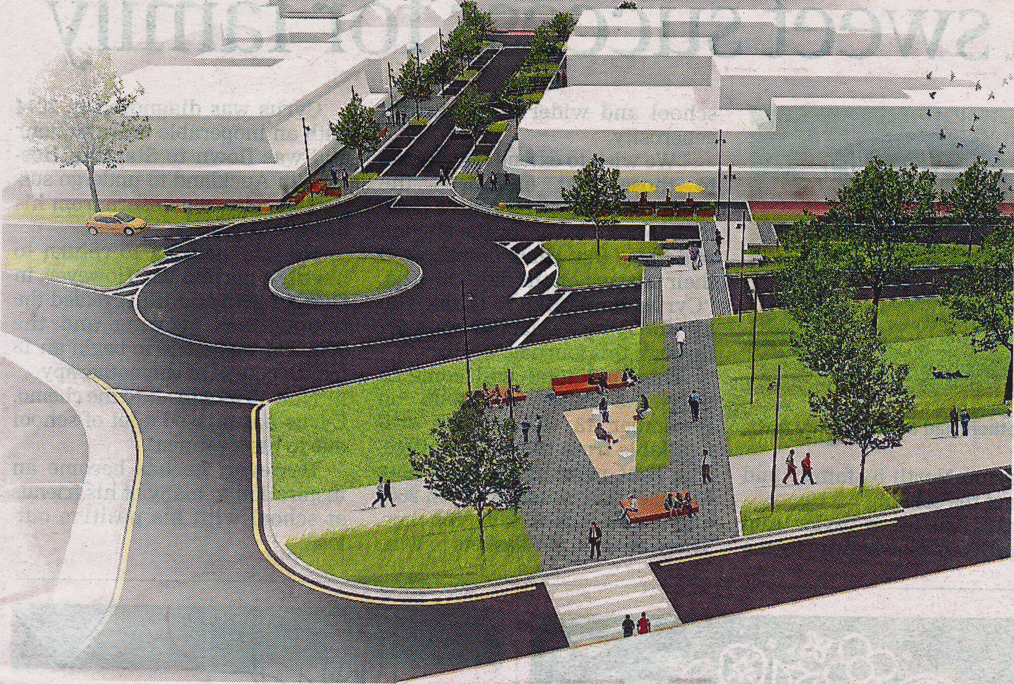 Traffic management 2016; revised pedestrian access to Princes Street from the railway station.
