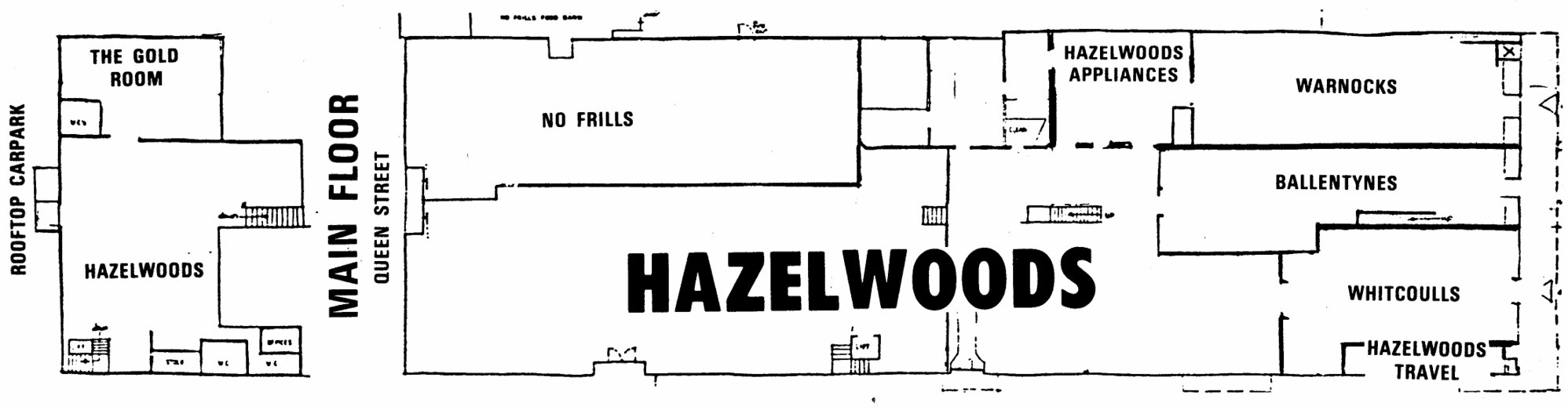 Hazelwoods; floor plans, 1985
