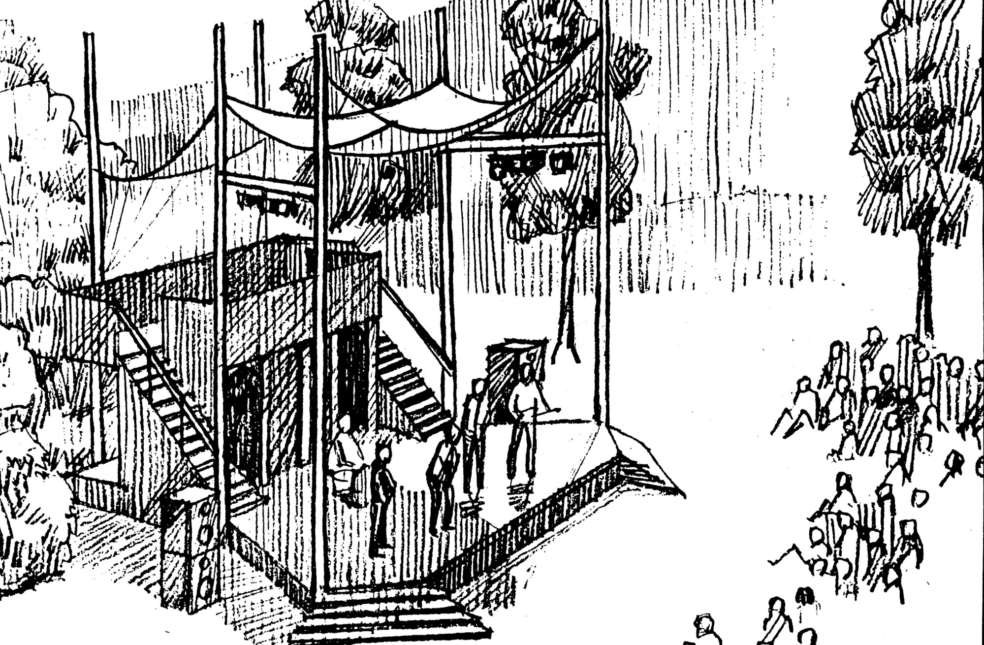 Harcourt Park; stage No 1; sketch