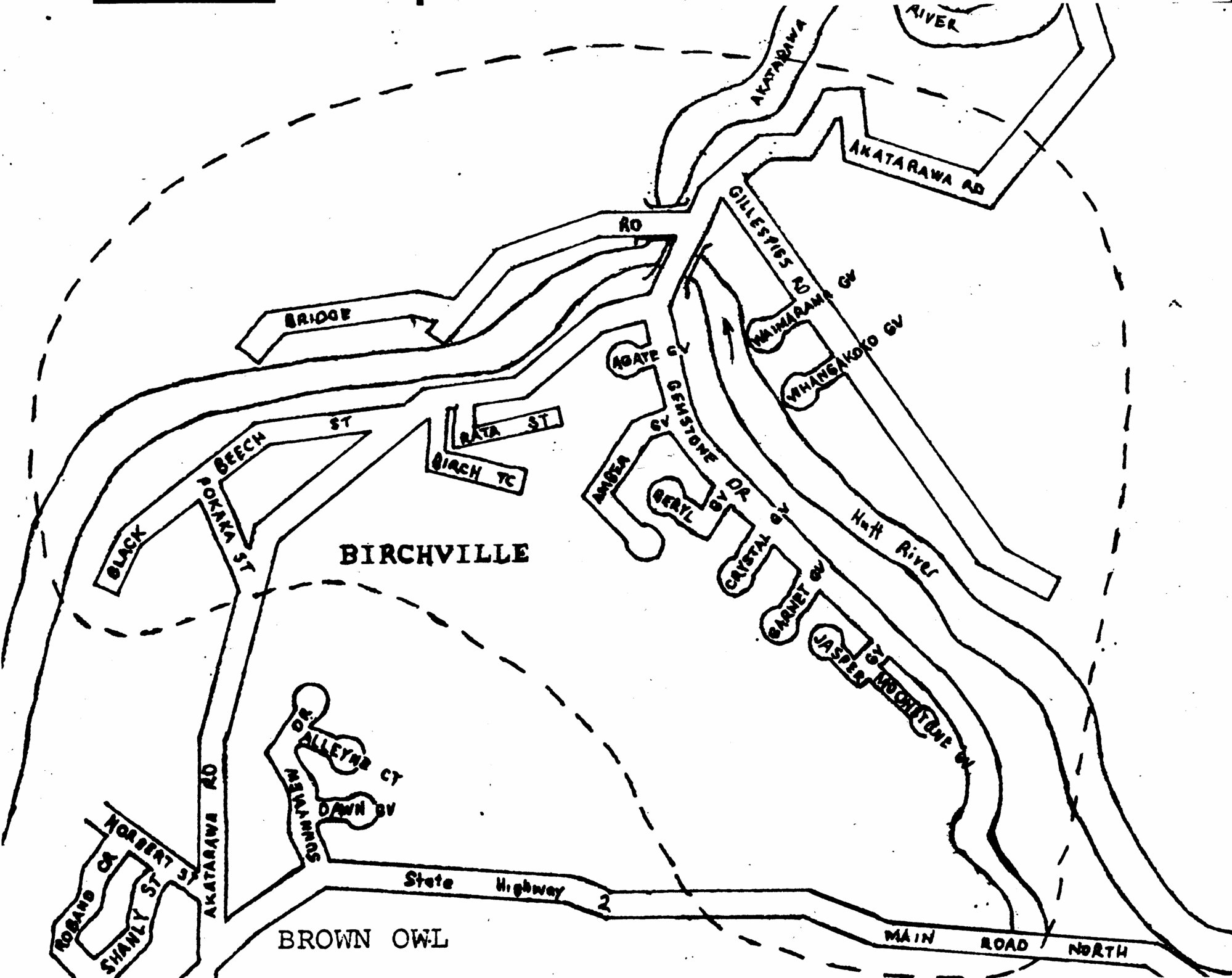 Birchville boundaries defined.