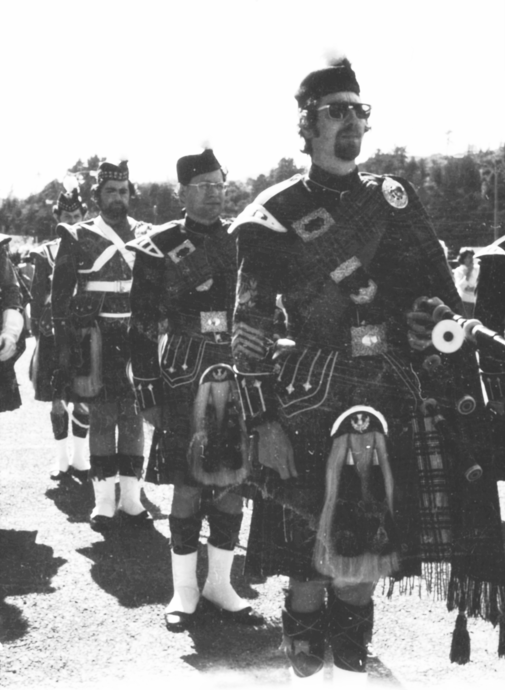 Christmas Parade 1977; pipe band 2