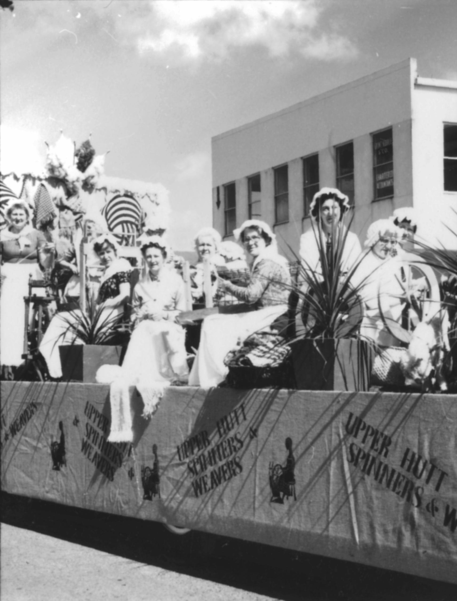 Christmas parade 1977; Spinners and Weavers