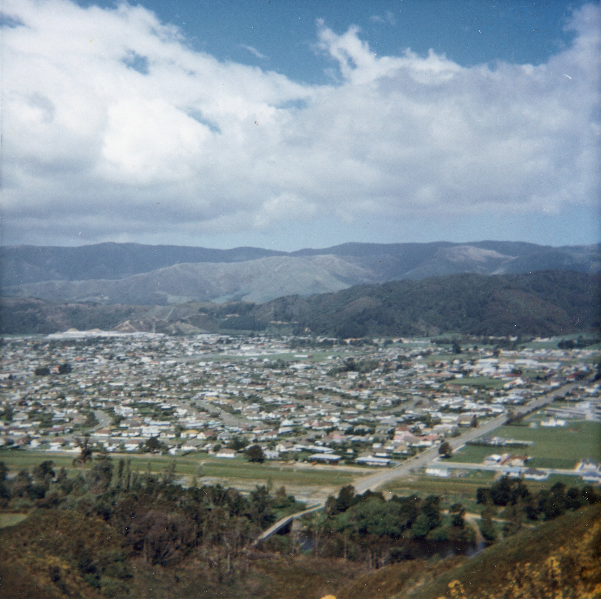 Poets block from above Moonshine Bridge looking east.
