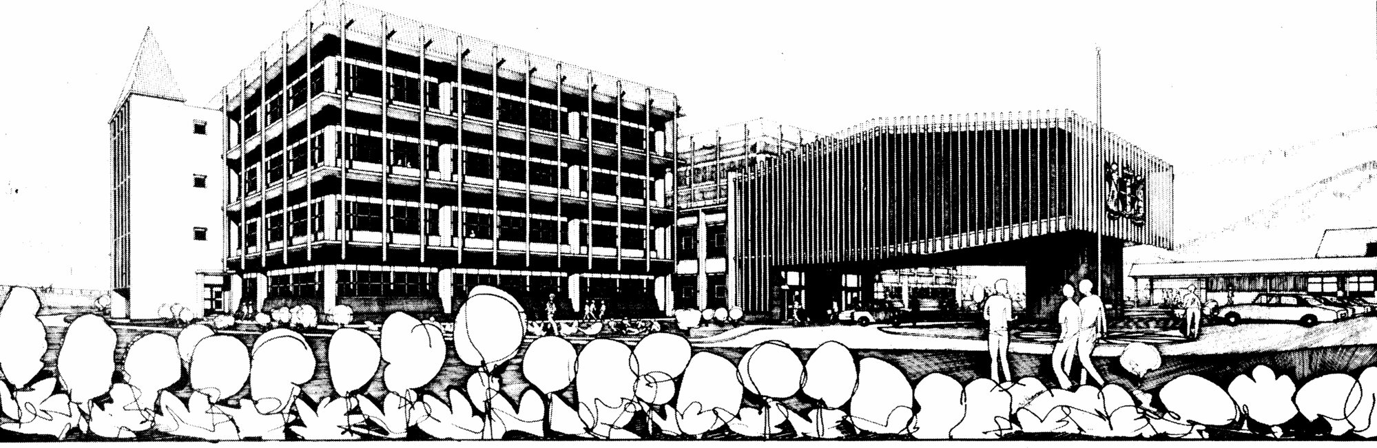 Post Office training college; architect's drawing