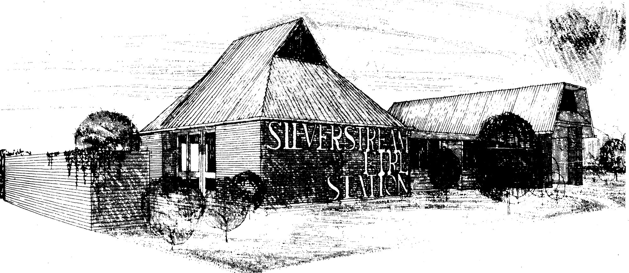Silverstream volunteer fire brigade; new station;  architect's drawing