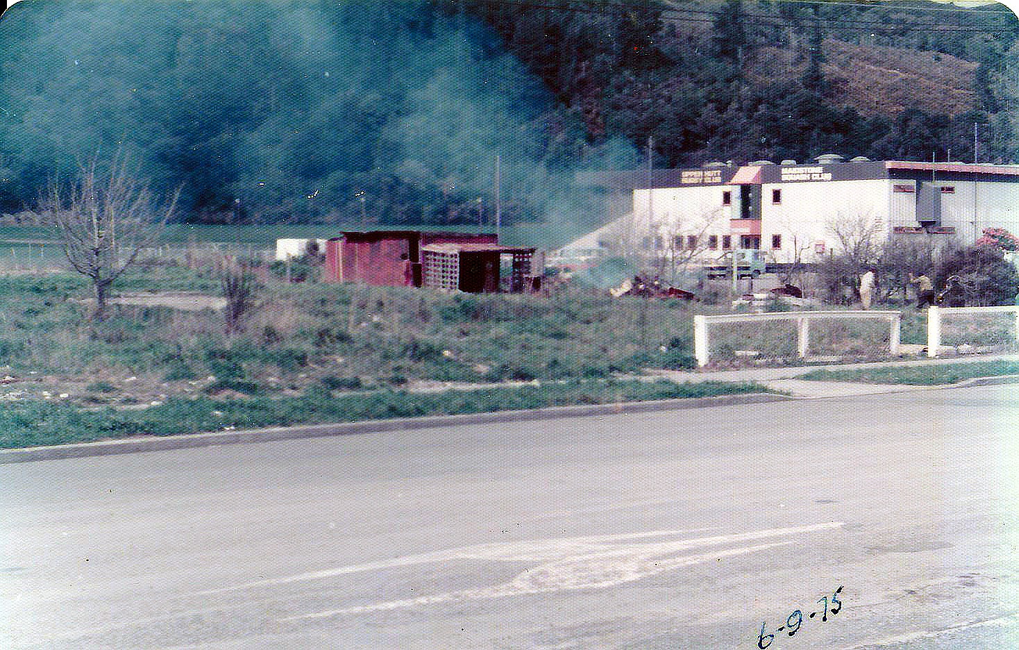 Ōrongomai Marae 1975 photo 6; site seen from the north-west.