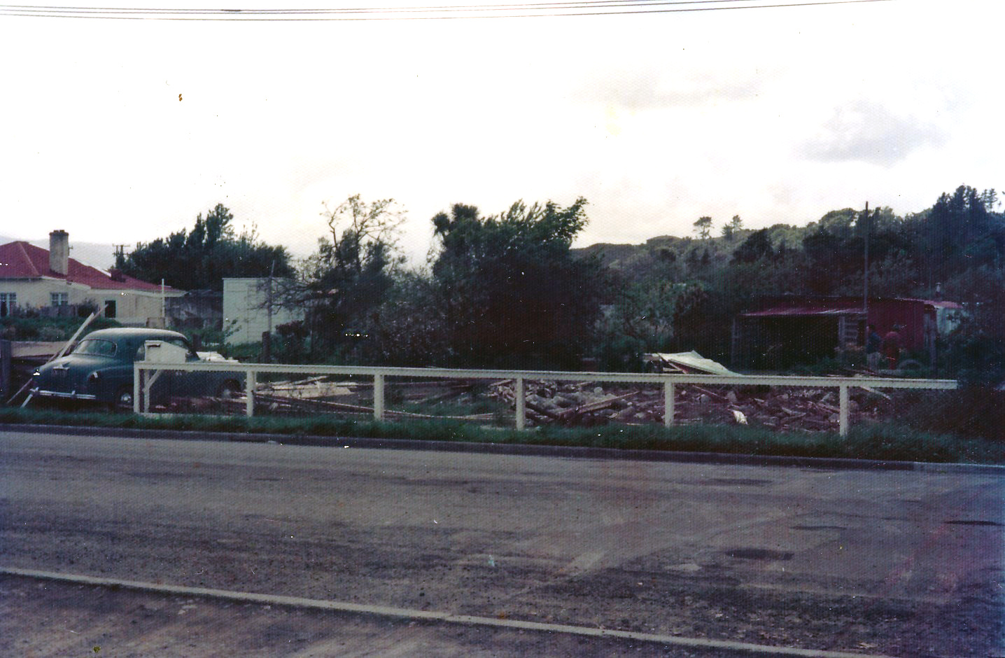 Ōrongomai Marae 1975 photo 8; site, looking north-east.
