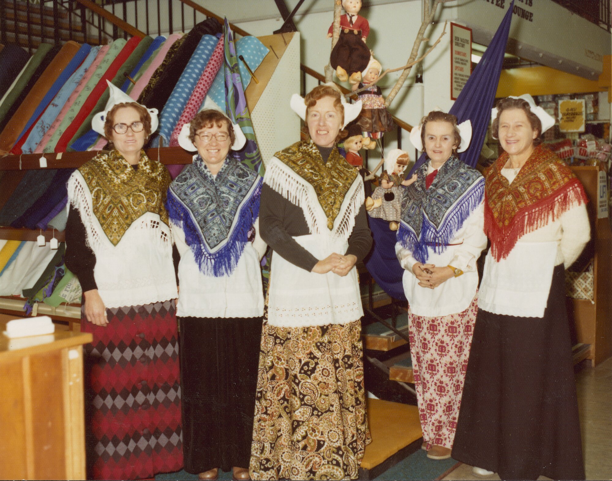 Hazelwoods staff group; Dutch costumes. [P1-42-1487]