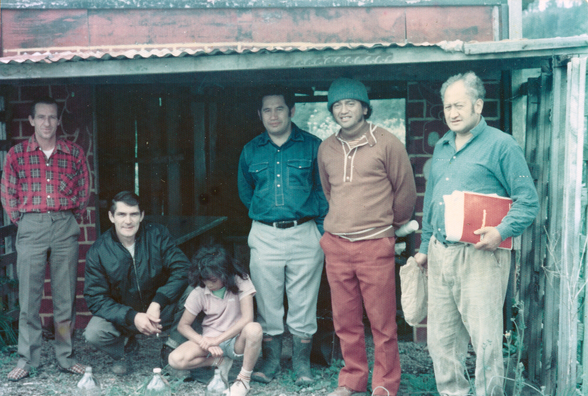 Ōrongomai Marae 1974 (?) ; First Meeting On Site,(?)