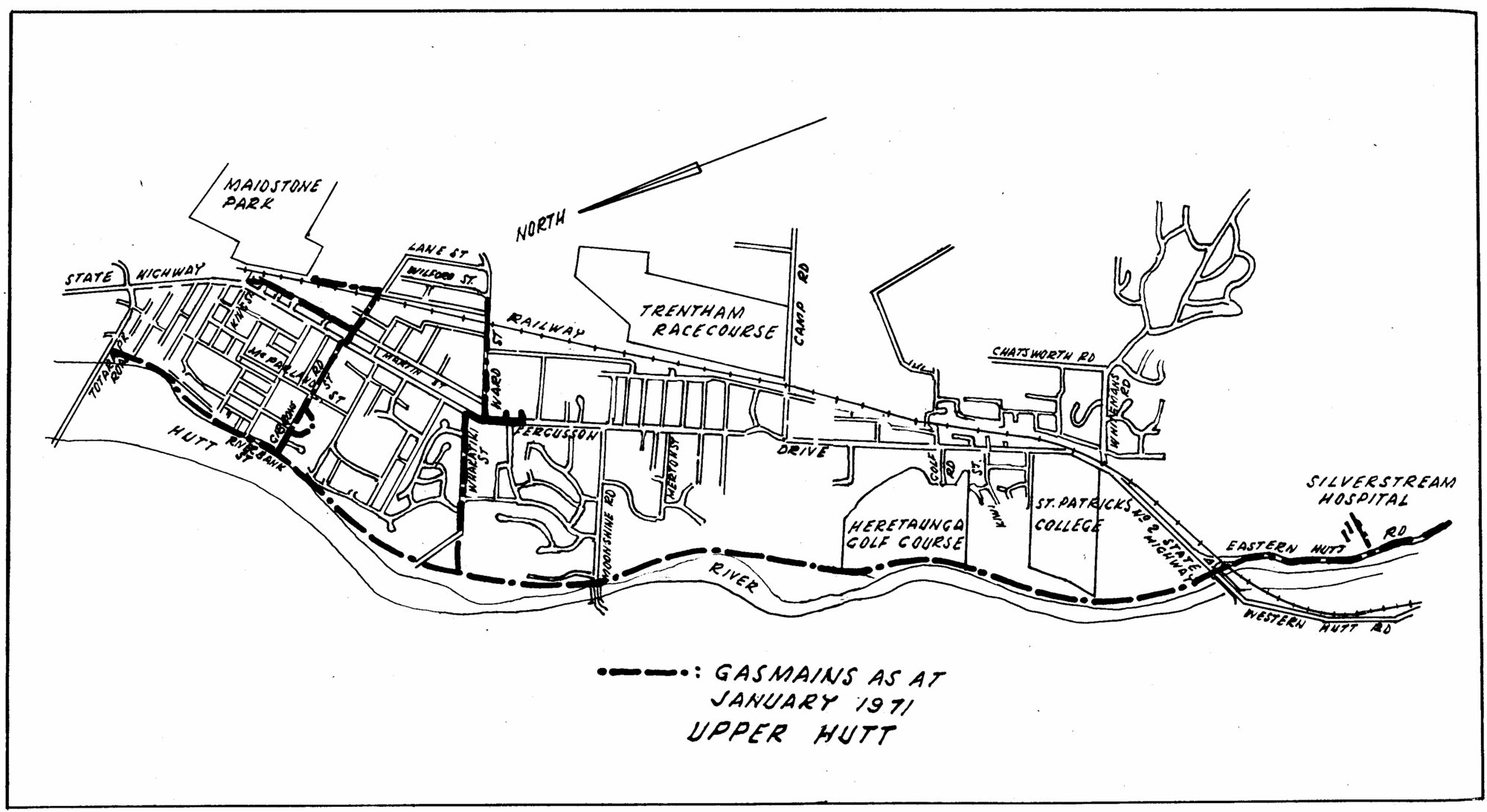 Energy upply; gas mains as at January 1971