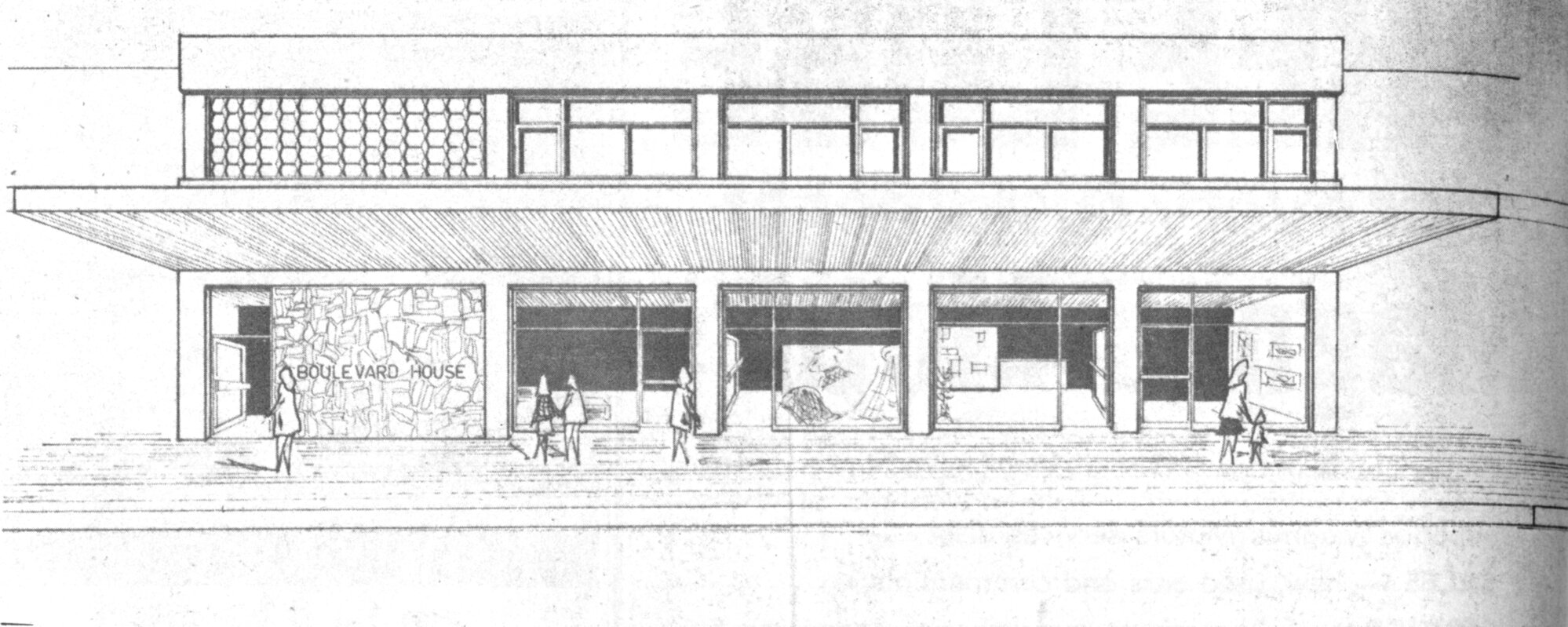 Boulevard House, Fergusson Drive; architect'd drawing