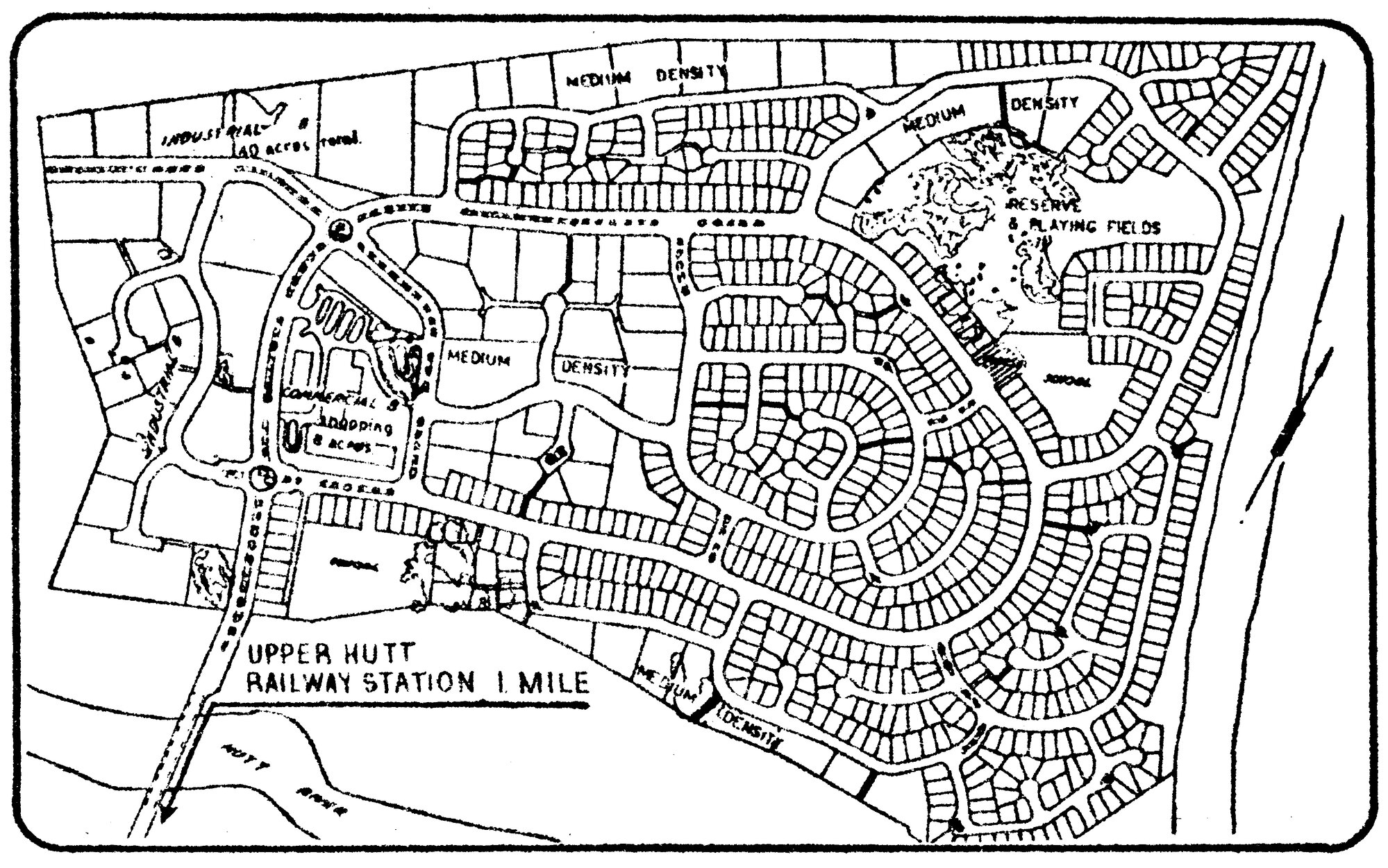 Totara Park; Early plan used in advertising of mortgage debenture stock