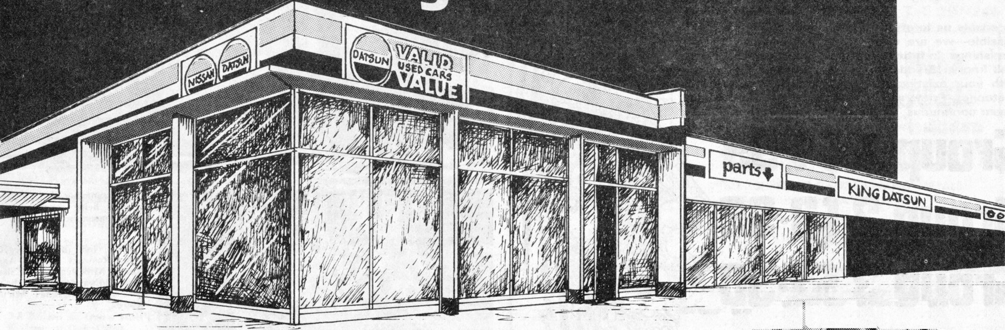 King Datsun, corner of King Street and Fergusson Drive.