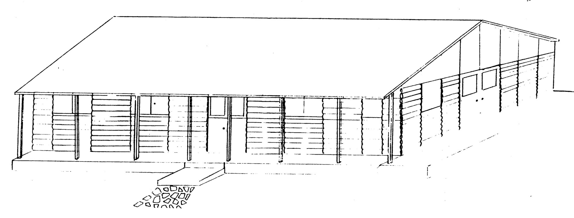 Girl Guides; proposed centre, river end of Pine Avenue; sketch