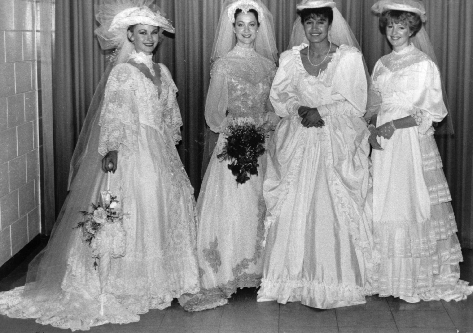 Brides of the year, 1985; Michelle Rotheram, Kerry-Anne Macleod, Erin Archibald, Kay Maathuis.