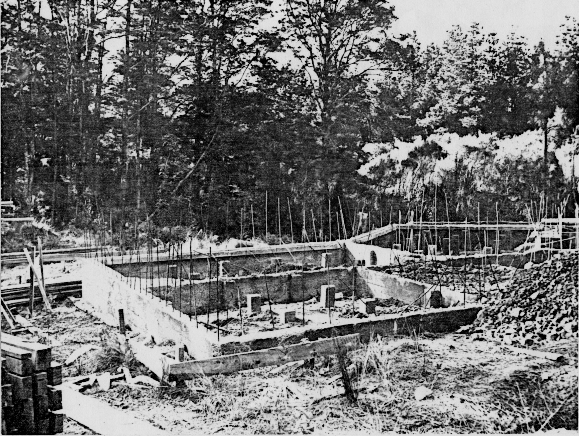 House, Chatsworth Road; No. 71, 'Woodhill'; foundations.