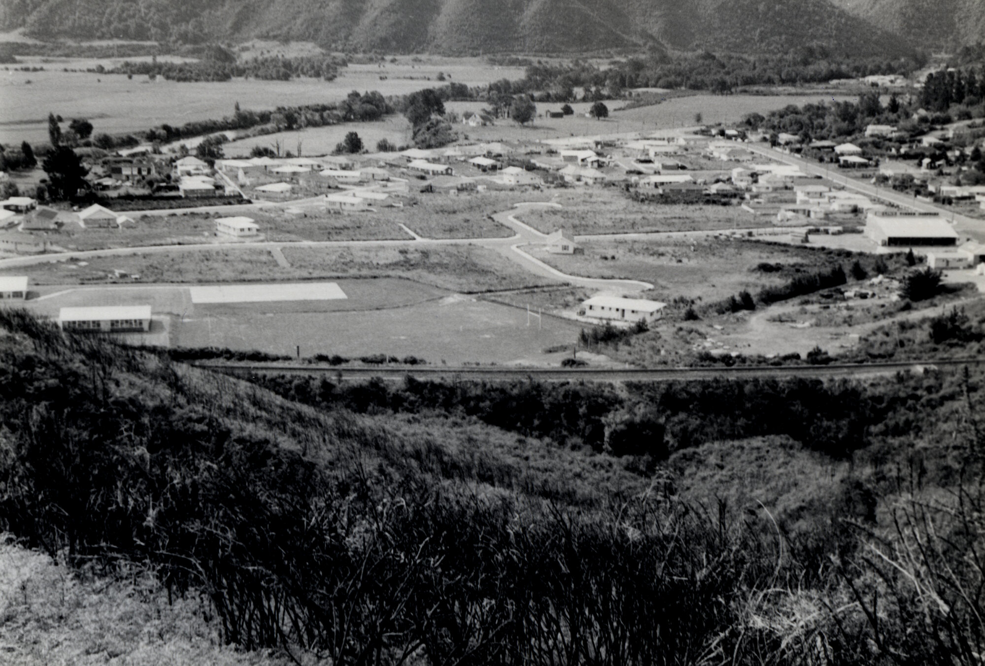 Maoribank from Mangaroa Hill 1970 001