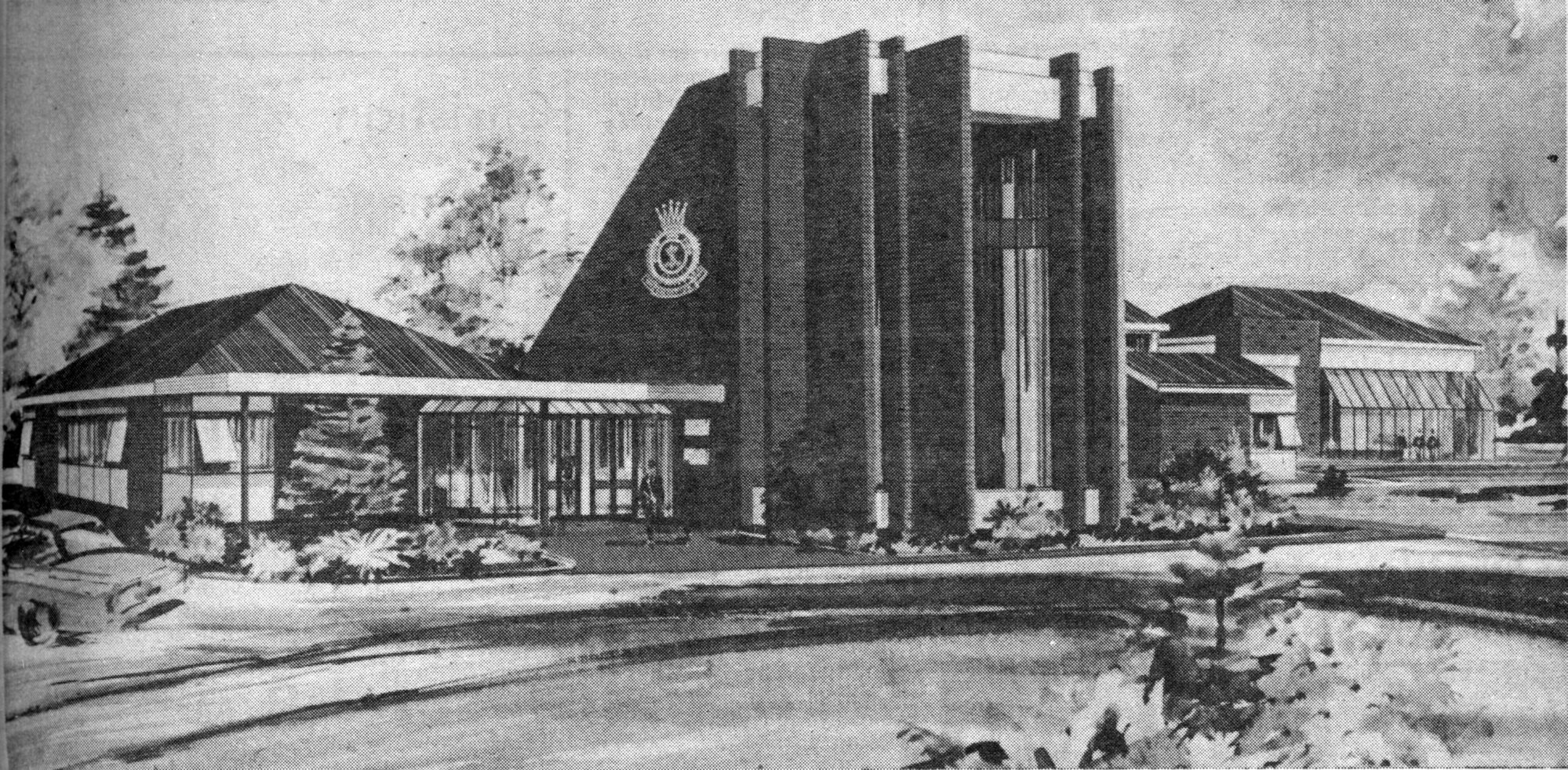 Salvation Army Officers Training College, Ararino Street; architectect's drawing.