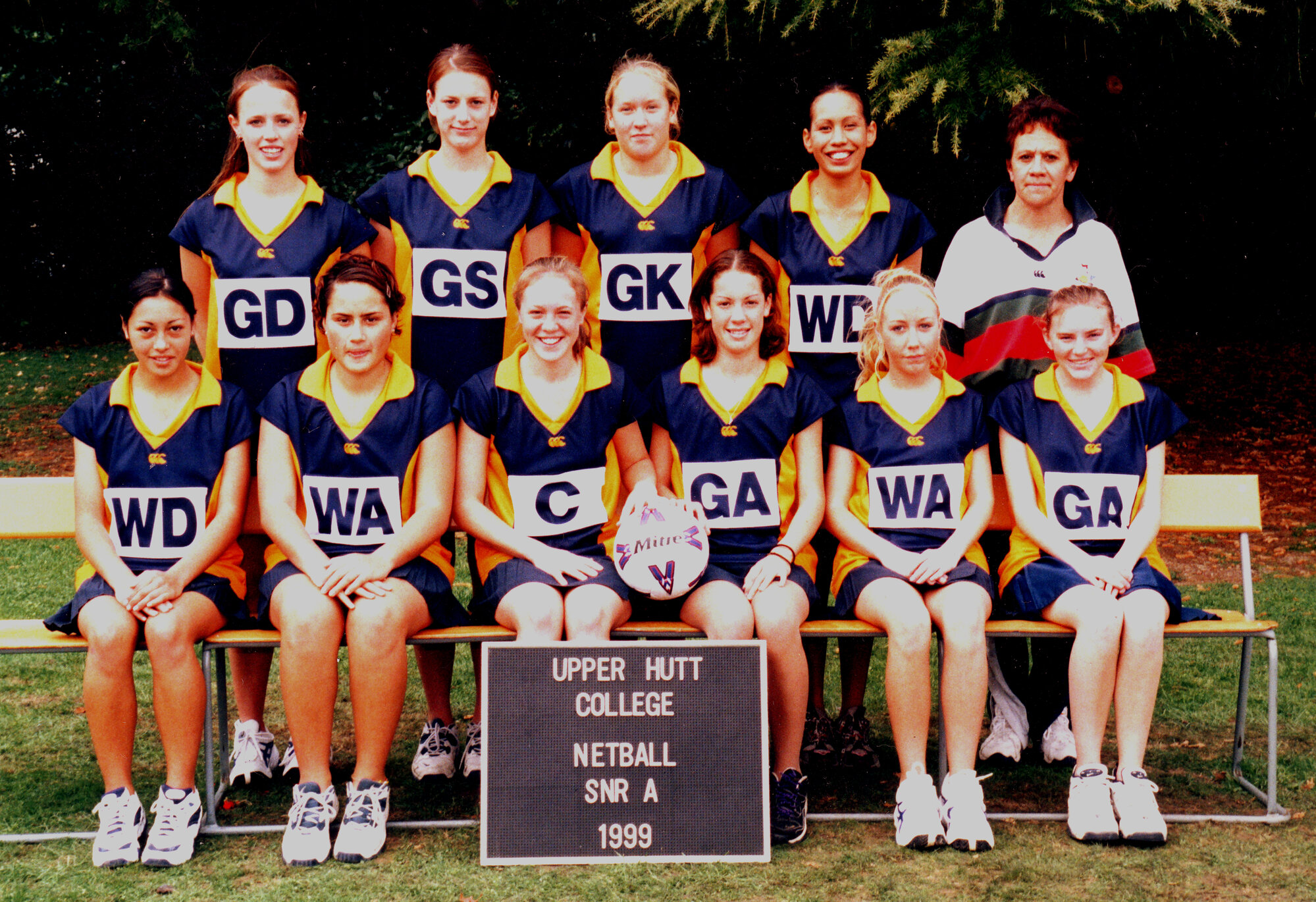 Upper Hutt College sport; Netball 1999; Senior A | Upper Hutt Libraries