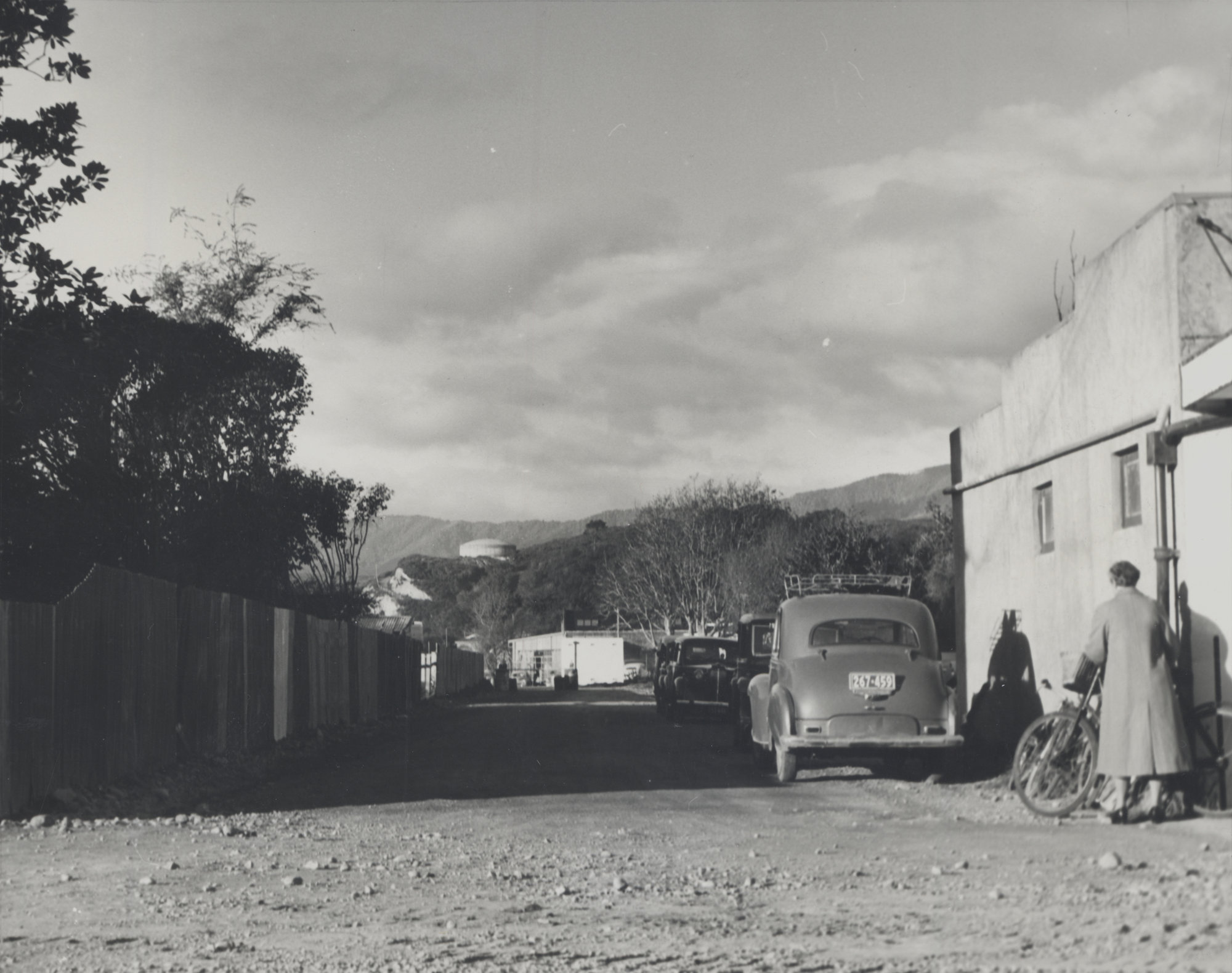 Lyster Lane from Pine Avenue, July 1957