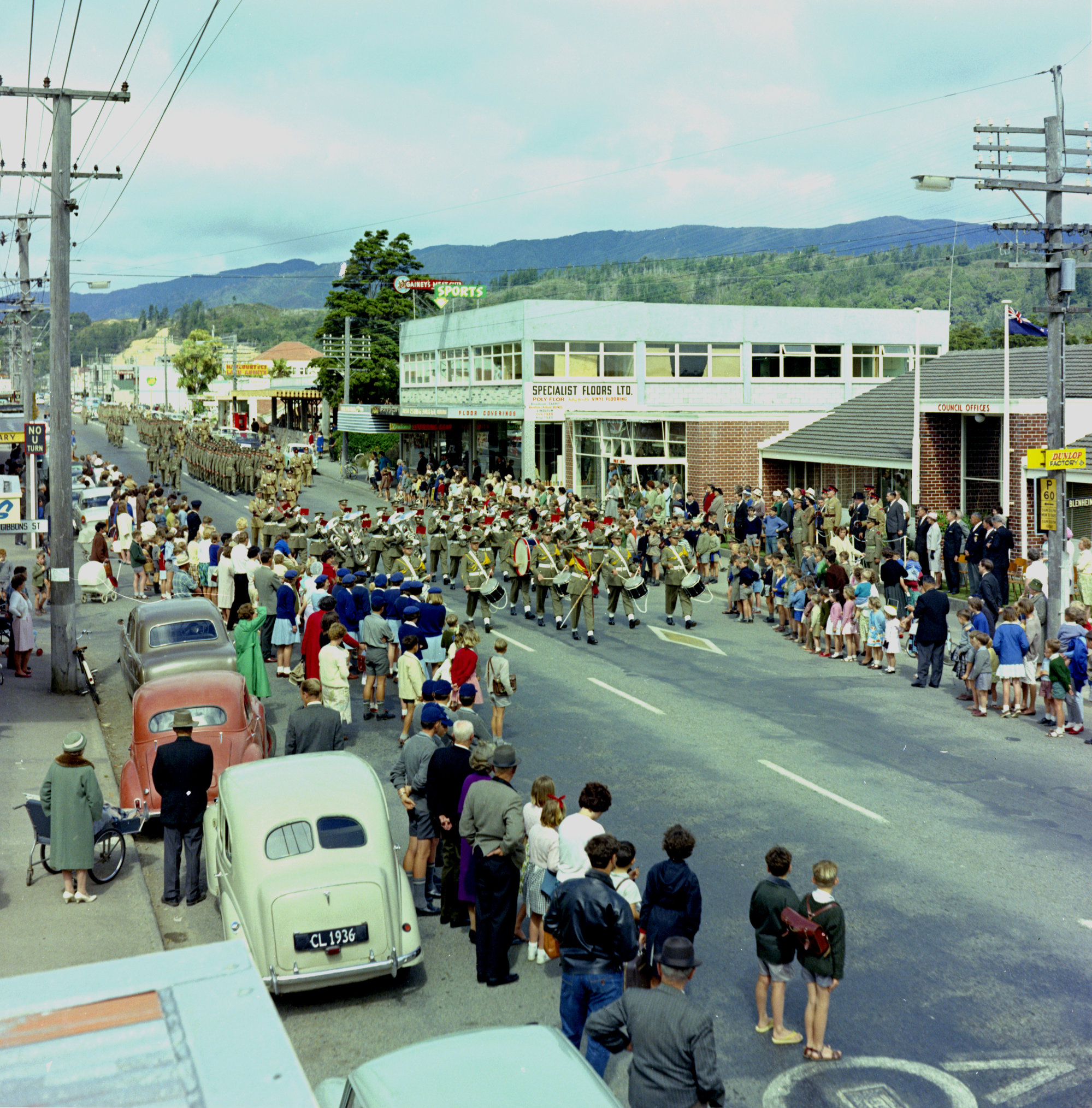 Army charter march 6, Main Street.