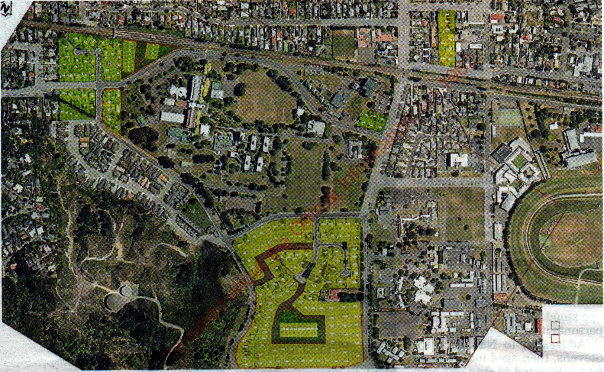 Trentham Camp; proposed additional residential areas.