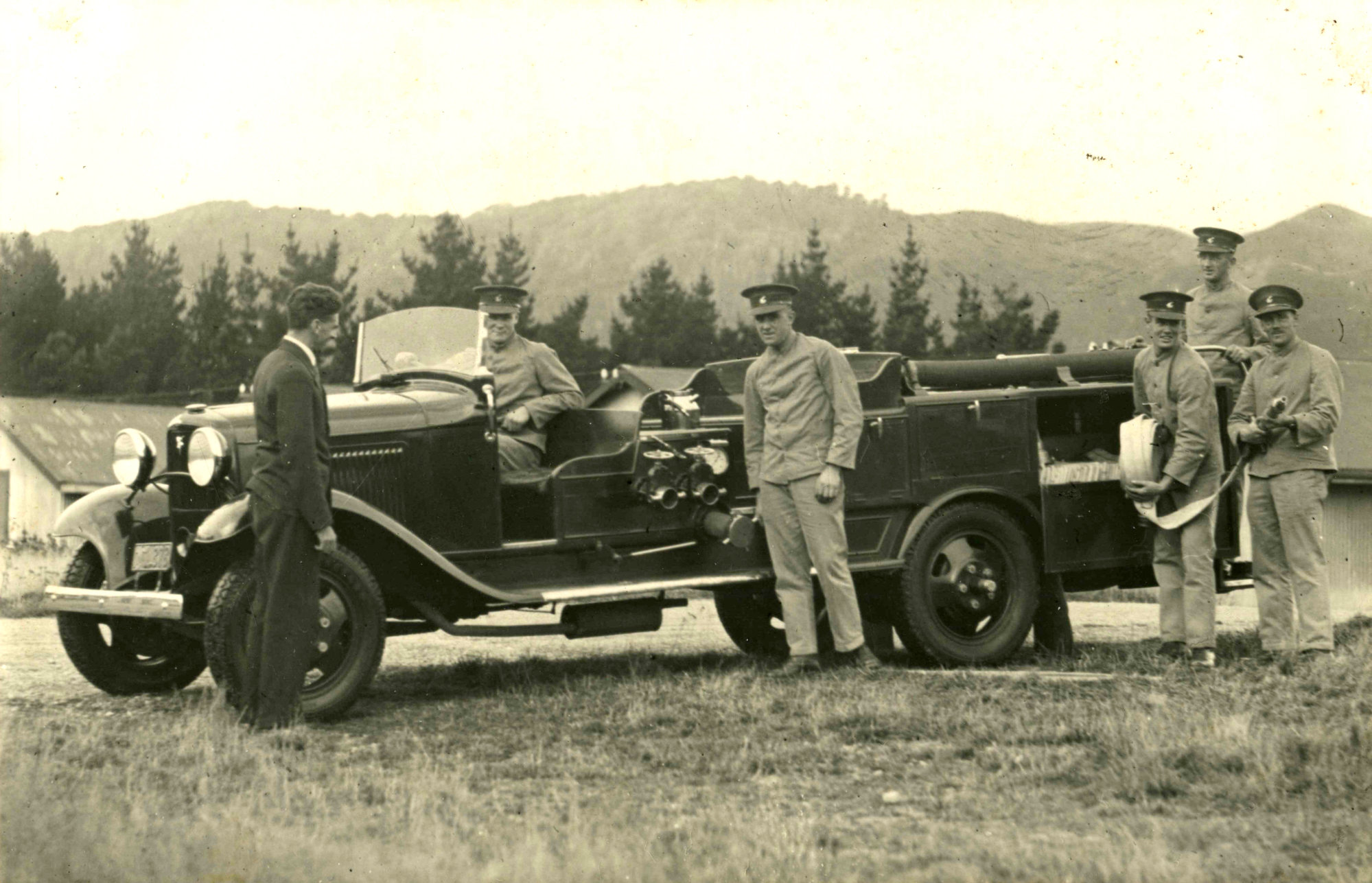 E. G. Taylor on fire drill 1937-1938