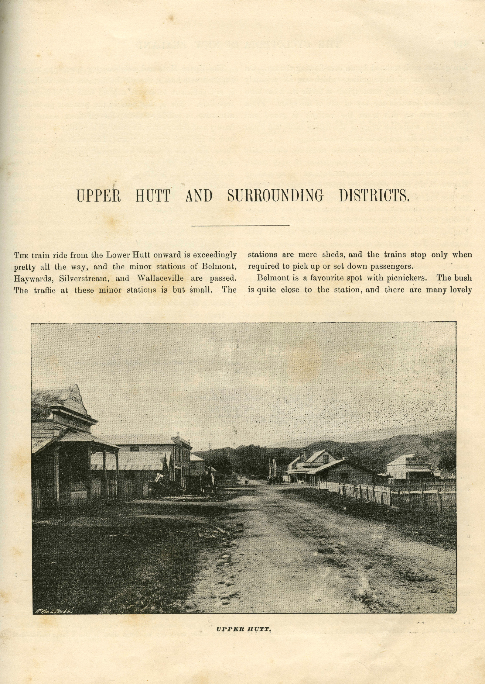 'Upper Hutt and Surrounding Districts' in Cyclopedia of New Zealand, c1897