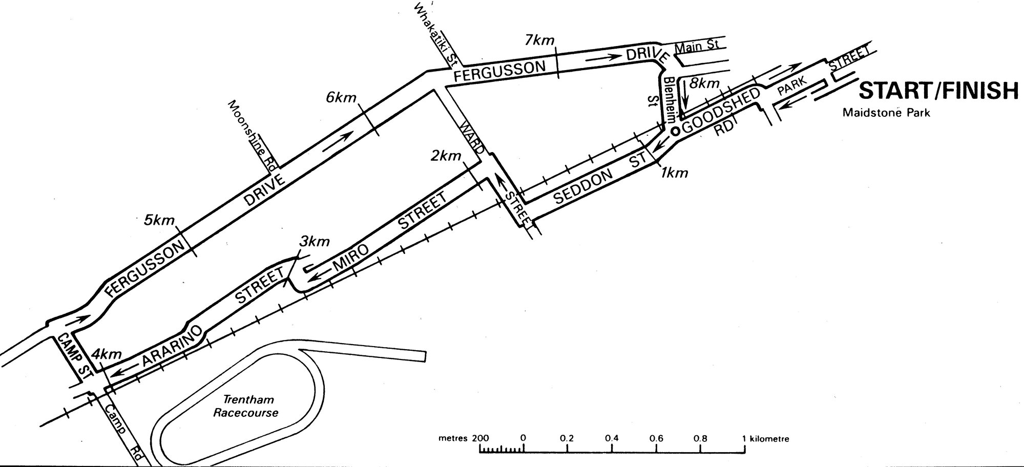 Fun run map 1988