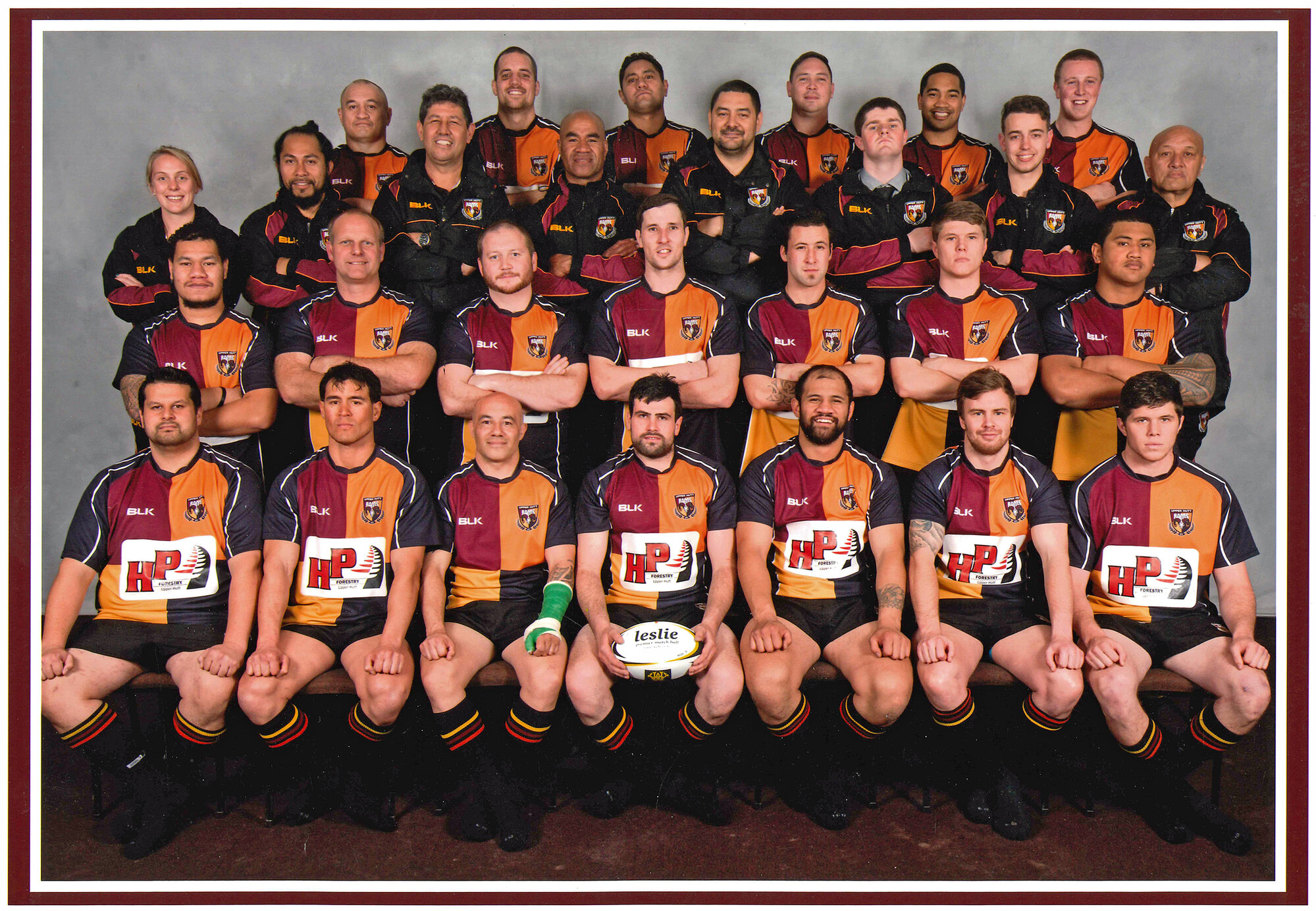 Upper Hutt Rams Rugby Football Club; senior 1st 'HP Forestry' and senior 2nd 'Paul O'Flaherty Plumbing'; 2014